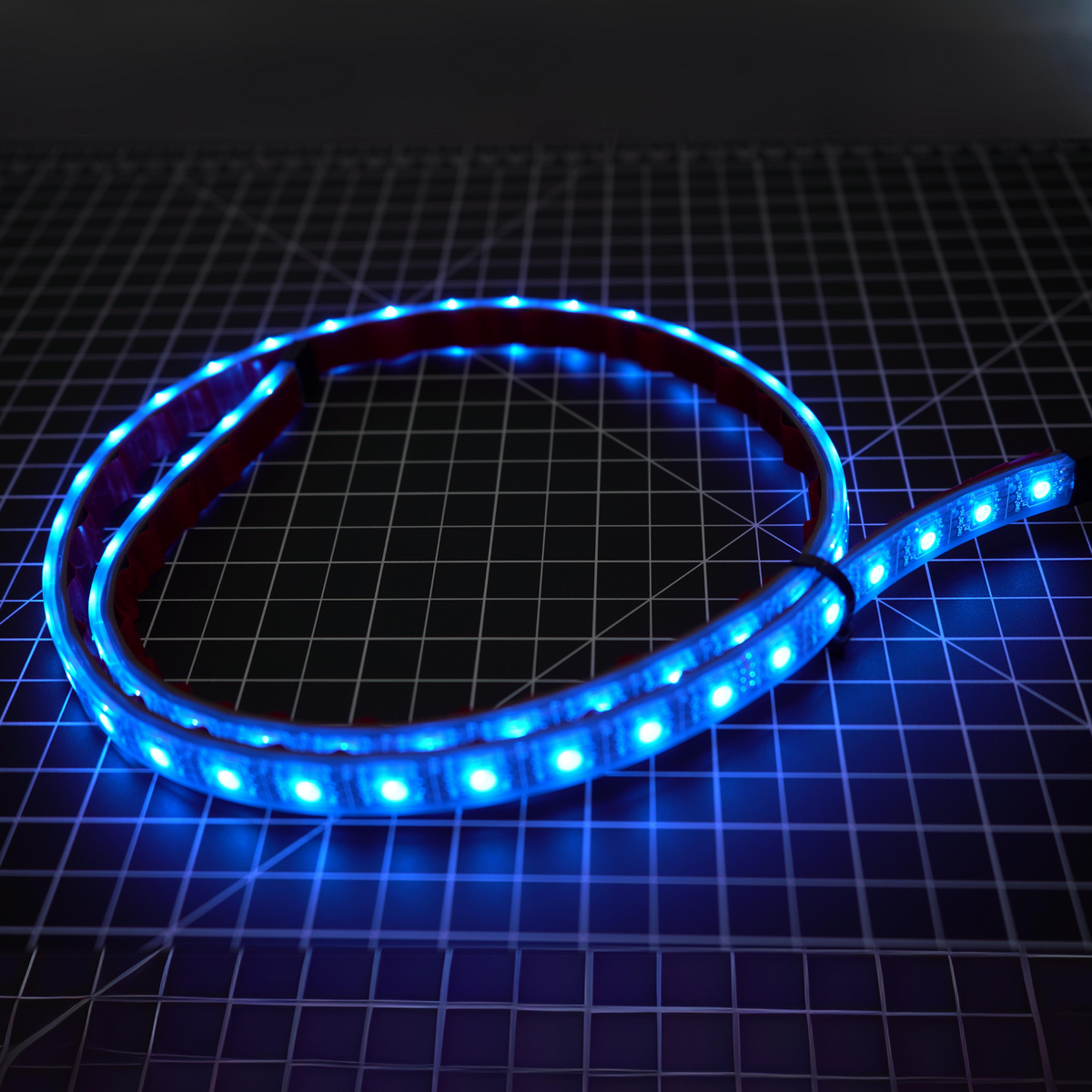 RGBW Waterproof LED Strip – IP68 Flexible (12"–72") – Custom Multicolor LED Lighting by RGB Halo Kits