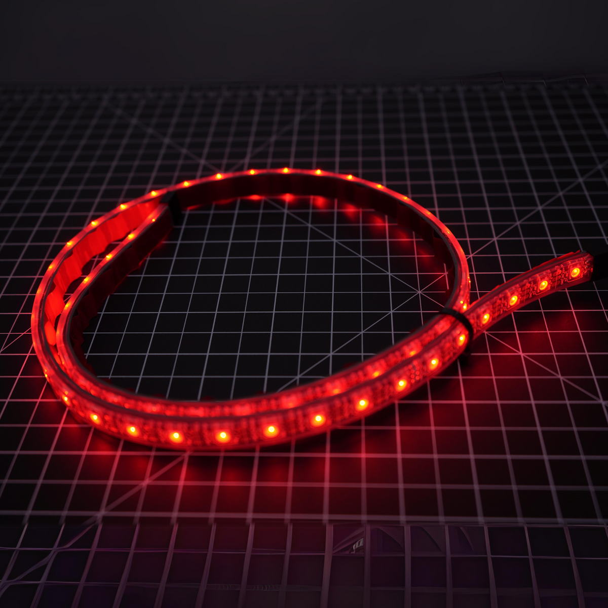 RGBW Waterproof LED Strip – IP68 Flexible (12"–72") – Custom Multicolor LED Lighting by RGB Halo Kits