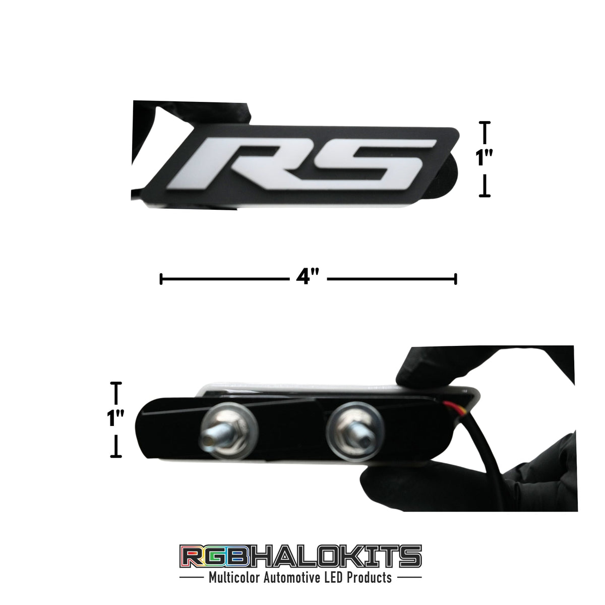 RS LED Emblem Badge: (Multicolor Flow) – Custom Multicolor LED Lighting by RGB Halo Kits