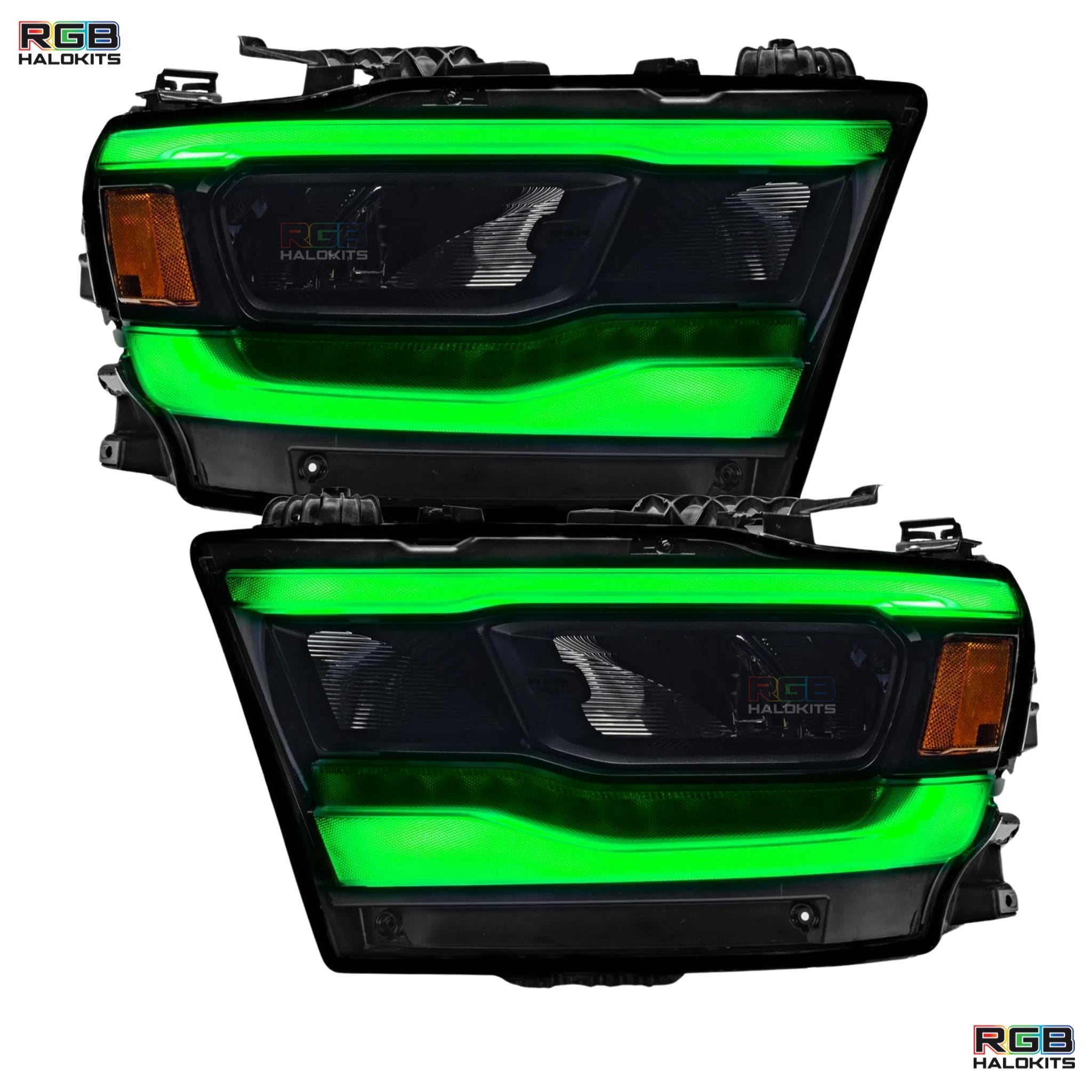 Ram 1500 (Mid-Level Trim) Multicolor DRL Boards (2019-2024) – Custom Multicolor LED Lighting by RGB Halo Kits