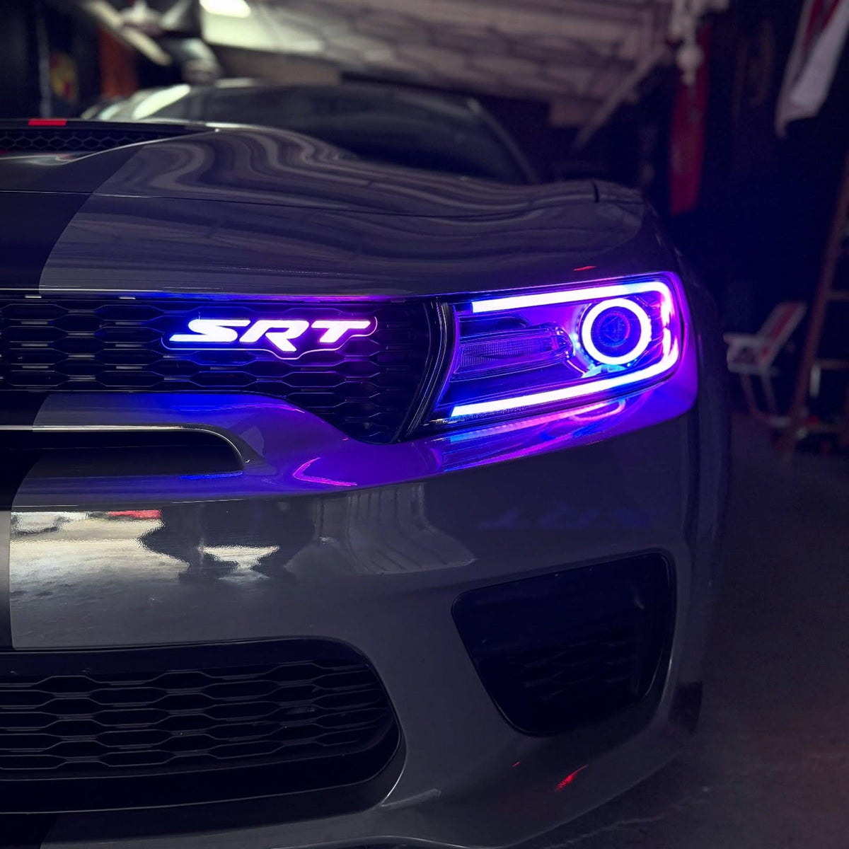 LED Emblem Badge: (Multicolor) – Compatible with SRT Vehicles