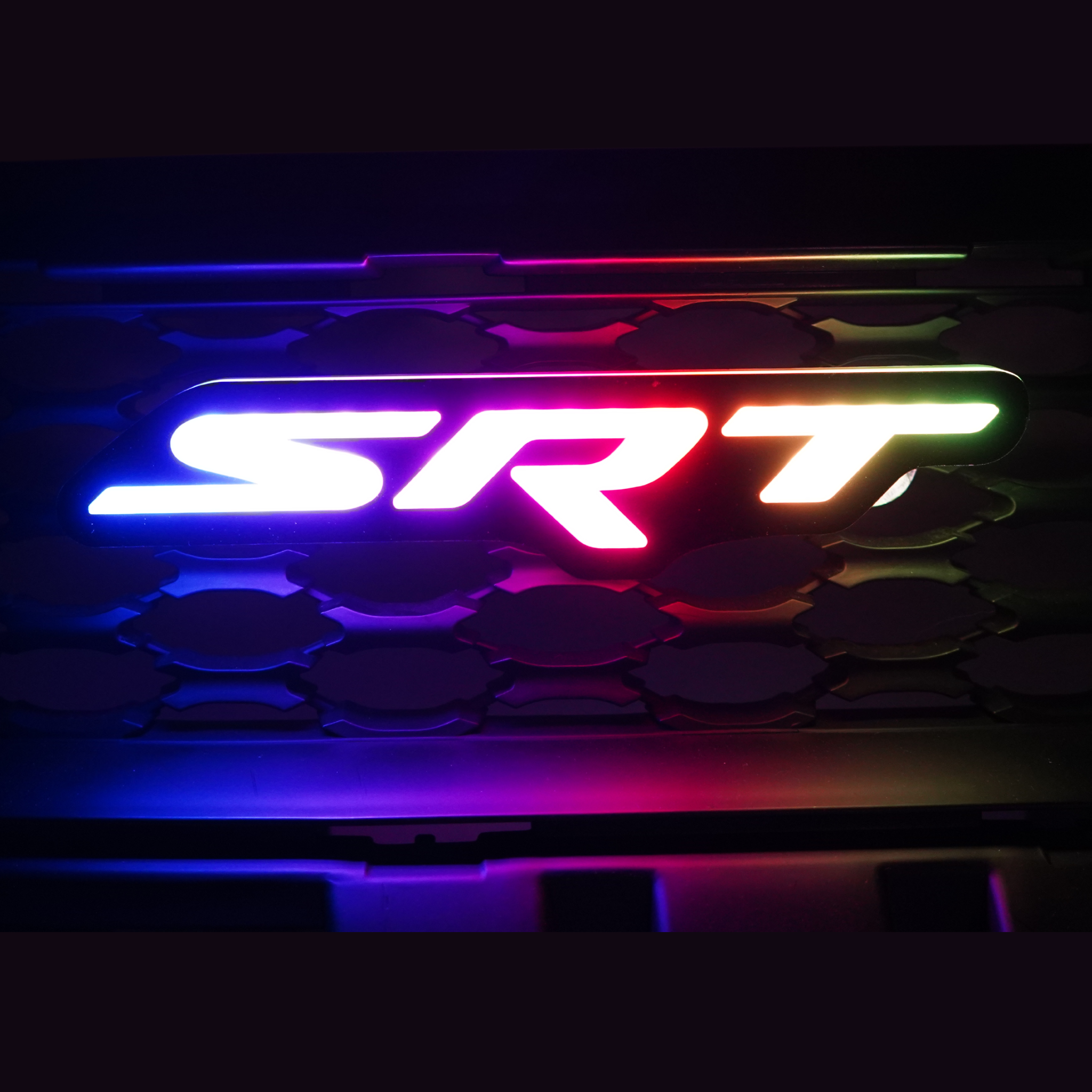 SRT LED Emblem Badge: (Multicolor) – Custom Multicolor LED Lighting by RGB Halo Kits