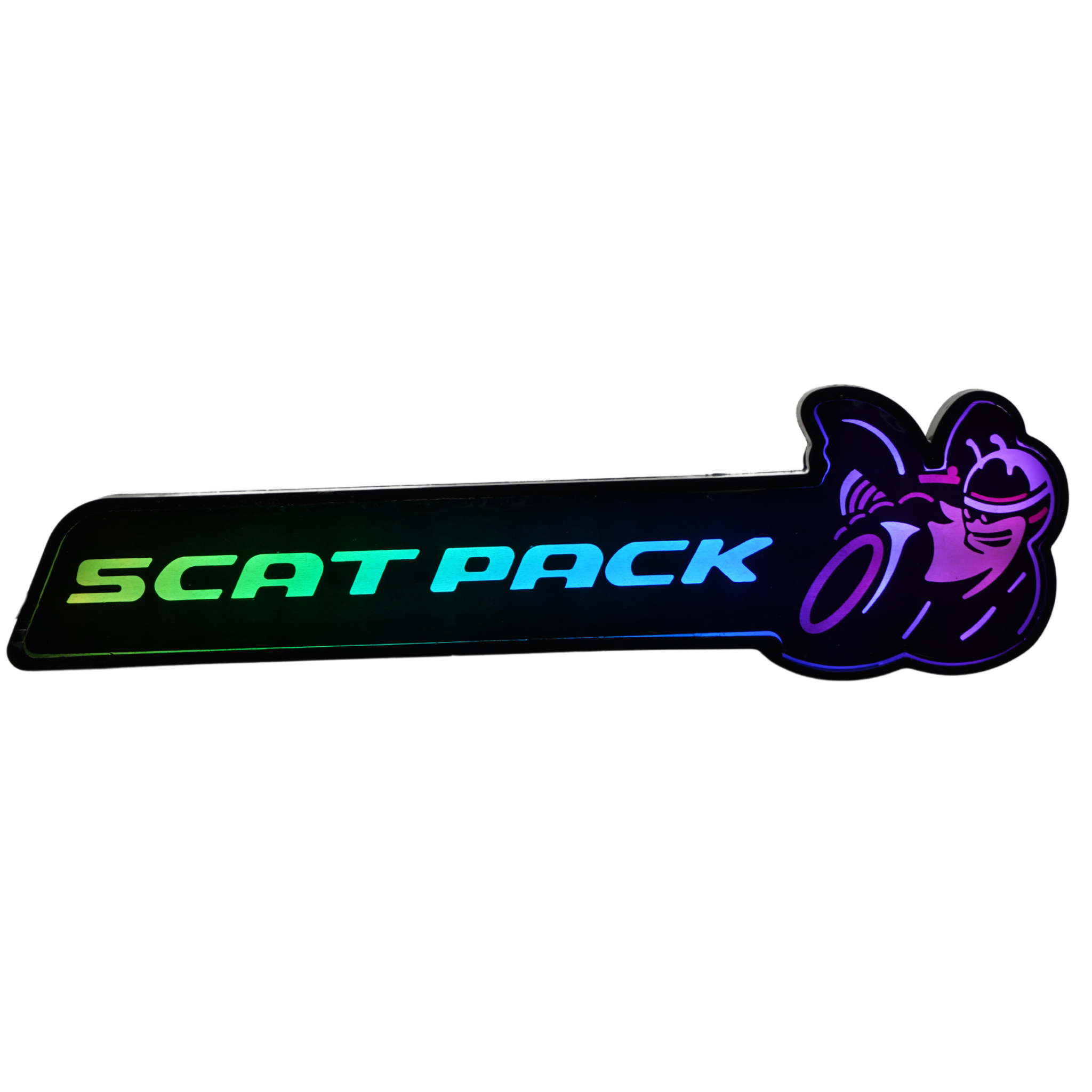 Scatpack LED Emblem Badge (Multicolor Flow) – Custom Multicolor LED Lighting by RGB Halo Kits