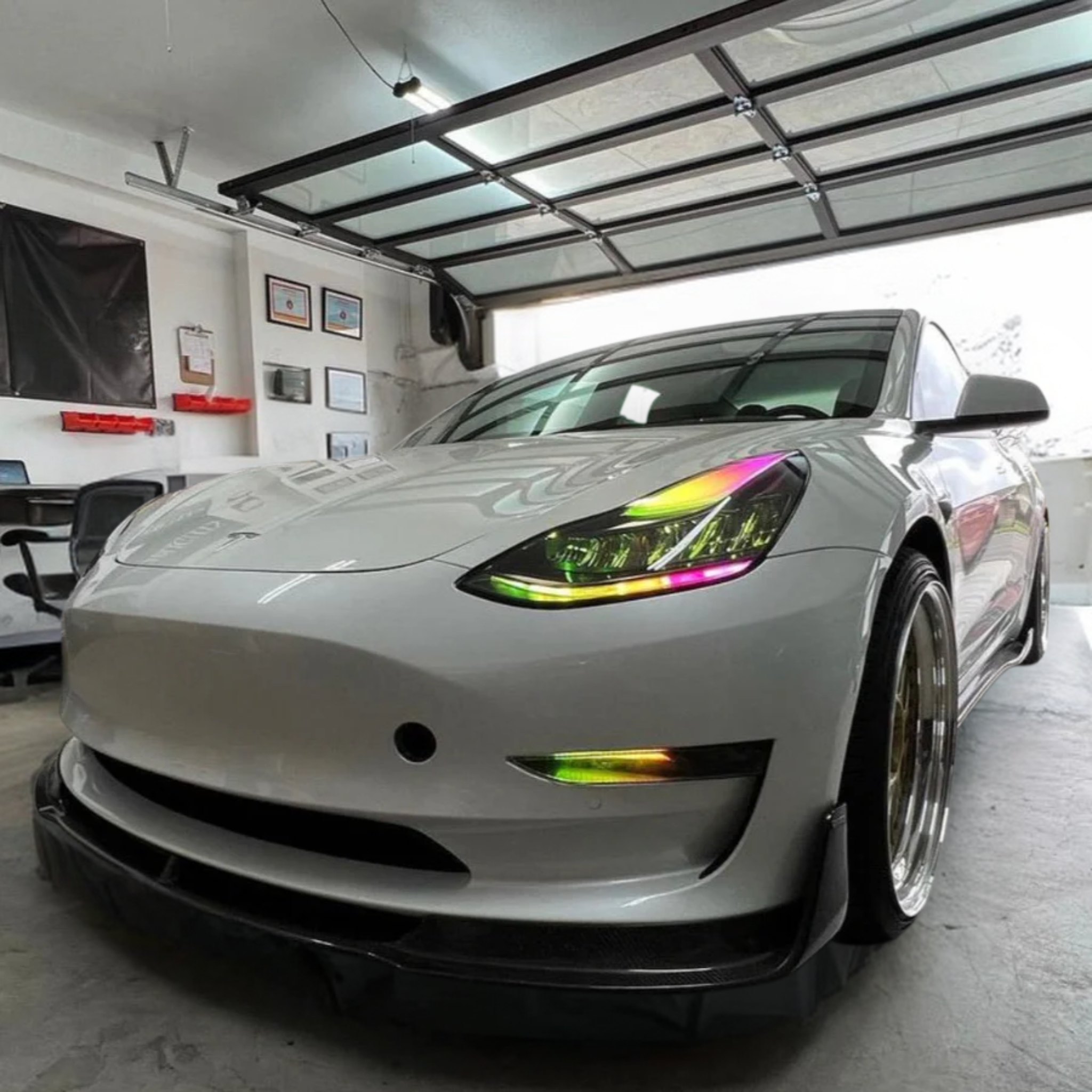 Tesla Model 3 Multicolor DRL Boards (2017-2021) – Custom Multicolor LED Lighting by RGB Halo Kits