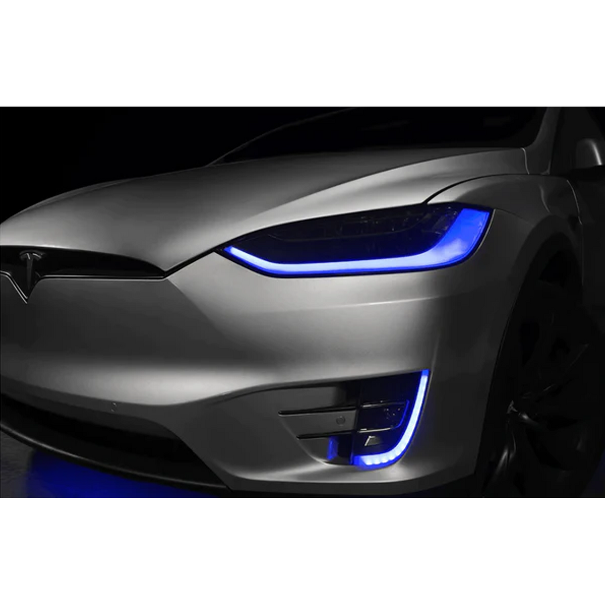 Tesla Model X DRL Boards (Multicolor Flow) 2016-2021 – Custom Multicolor LED Lighting by RGB Halo Kits