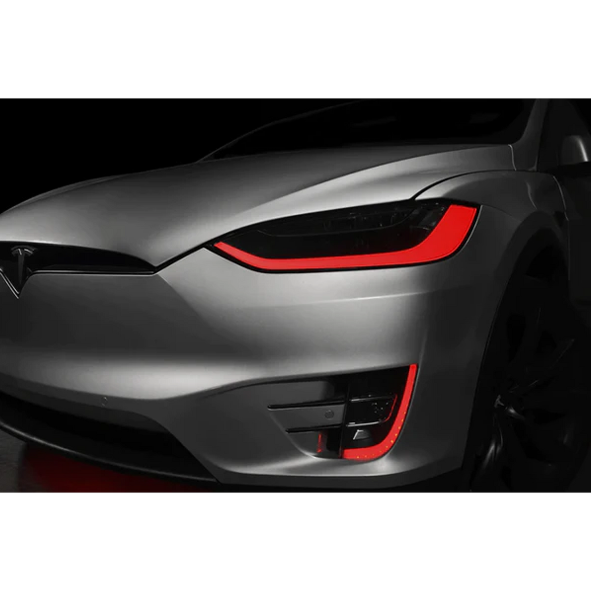 Tesla Model X DRL Boards (Multicolor Flow) 2016-2021 – Custom Multicolor LED Lighting by RGB Halo Kits