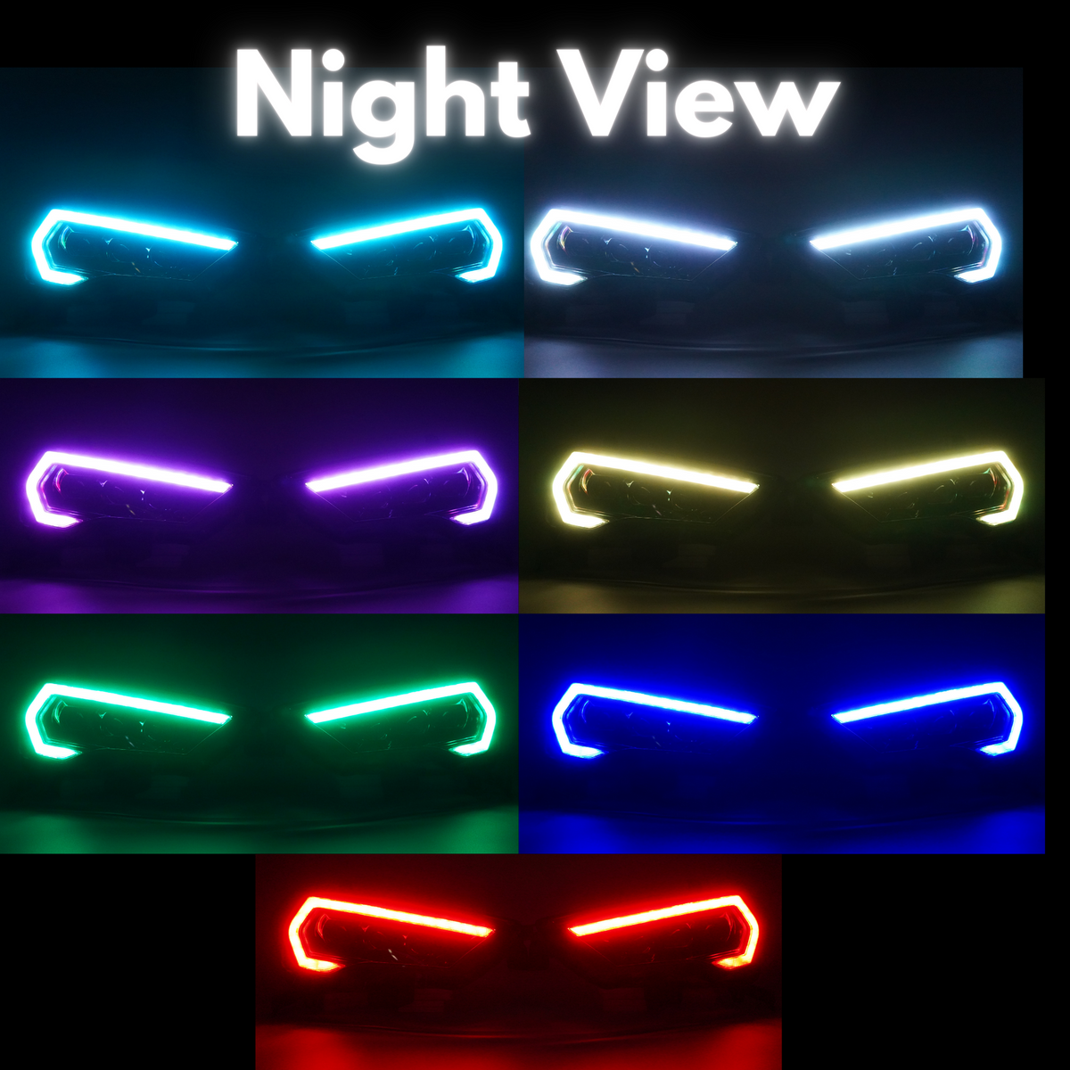 Toyota 4Runner: Multicolor Flow Series Headlights (2014-2024) | XB Morimoto – Custom Multicolor LED Lighting by RGB Halo Kits