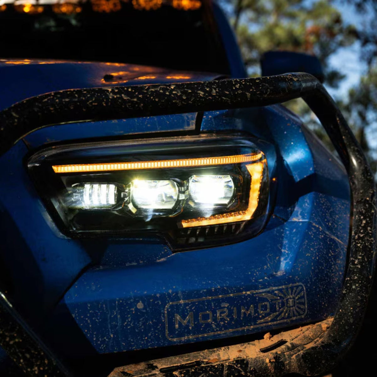 Toyota Tacoma: Multicolor Flow Series Headlights (2016-2023) | XB Evo – Custom Multicolor LED Lighting by RGB Halo Kits