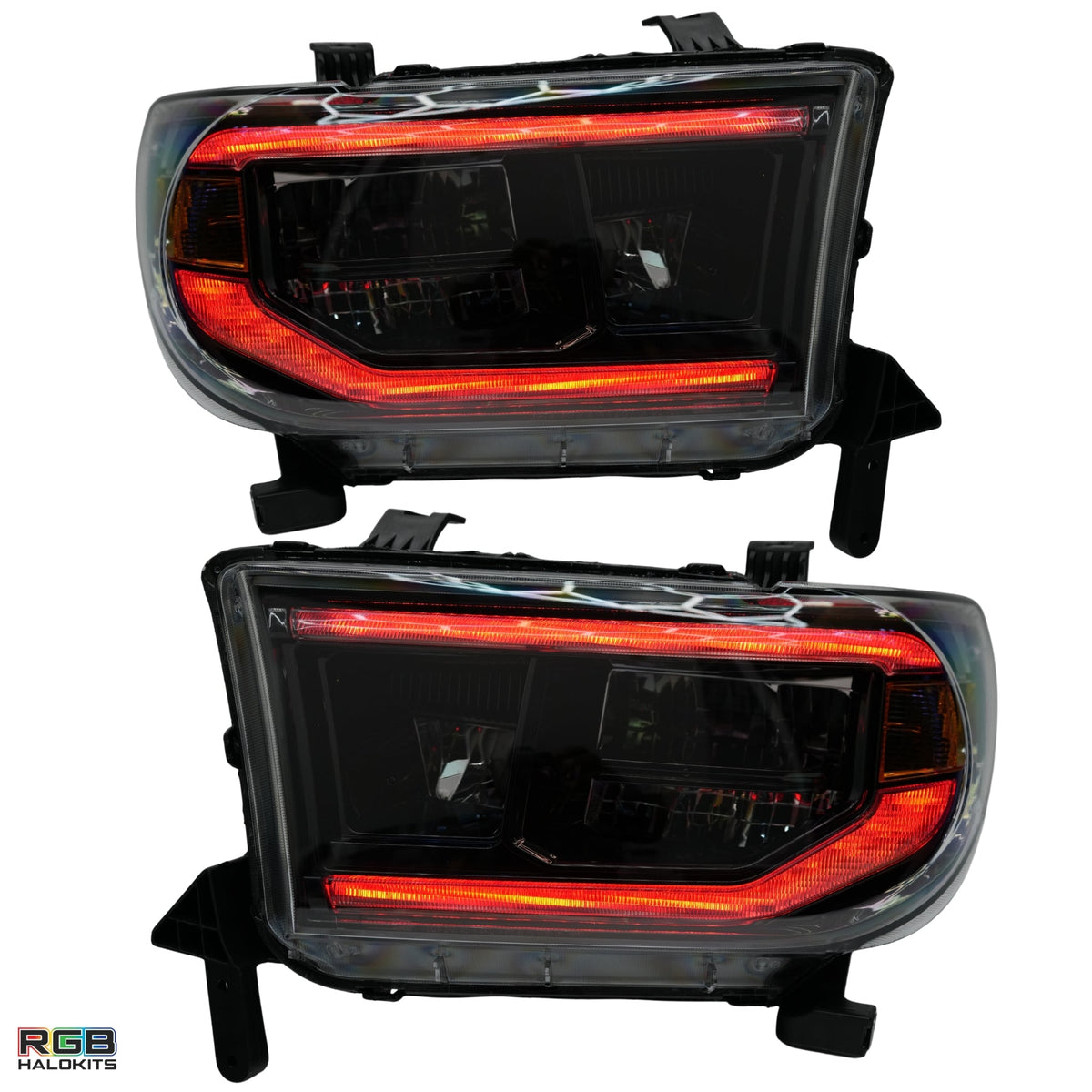 Toyota Tundra / Sequoia: Multicolor Flow Series Headlights (2007-2013) | XB Morimoto – Custom Multicolor LED Lighting by RGB Halo Kits
