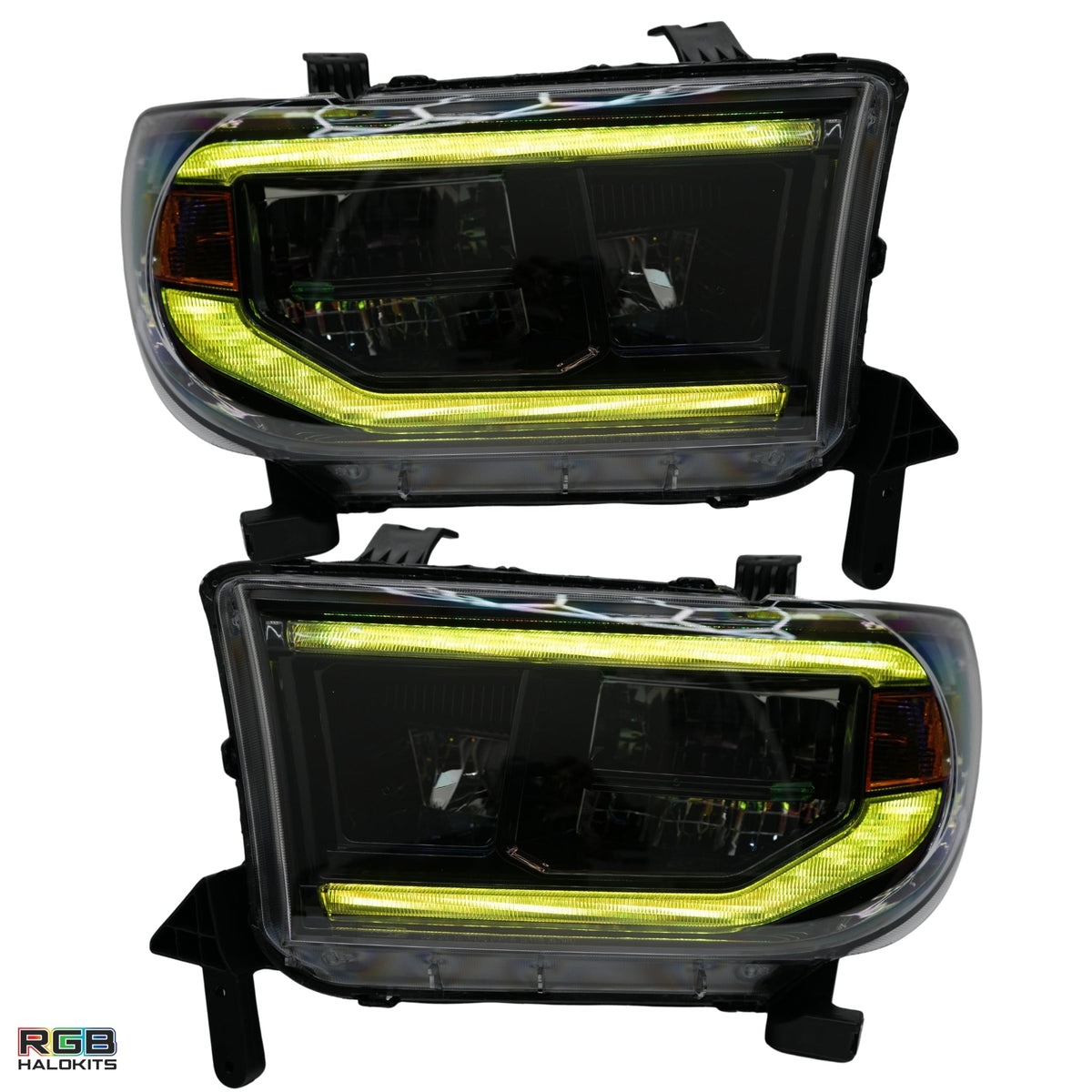 Toyota Tundra / Sequoia: Multicolor Flow Series Headlights (2007-2013) | XB Morimoto – Custom Multicolor LED Lighting by RGB Halo Kits