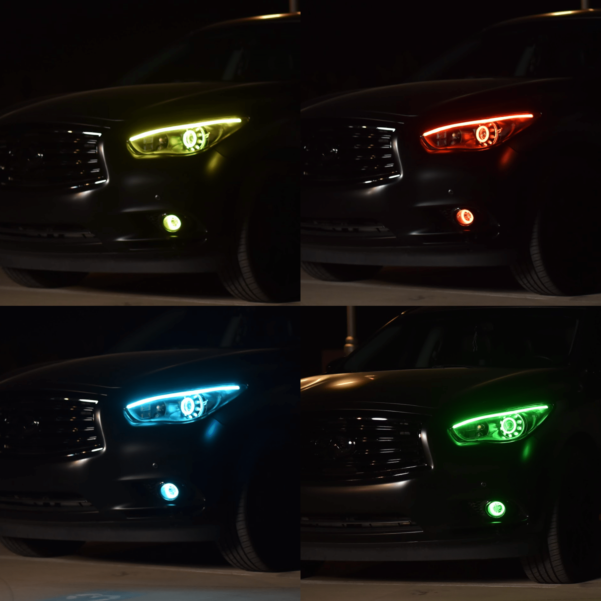 Universal Flexible DRL Tube Diffused Strips | Multicolor – Custom Multicolor LED Lighting by RGB Halo Kits