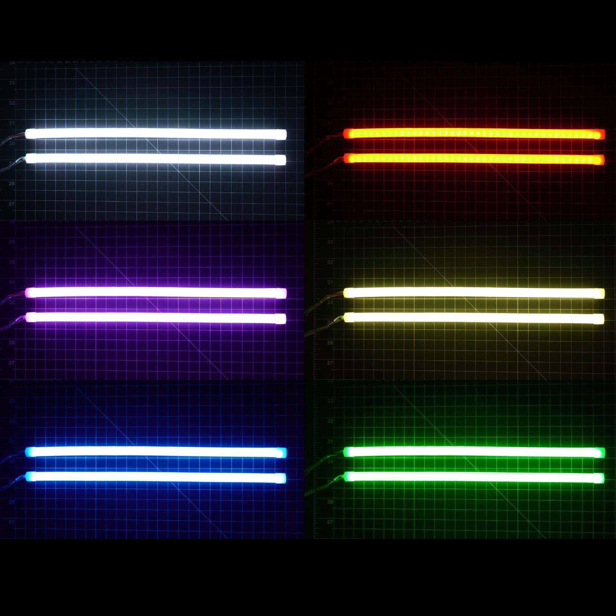Universal Flexible DRL Tube Diffused Strips | Multicolor – Custom Multicolor LED Lighting by RGB Halo Kits