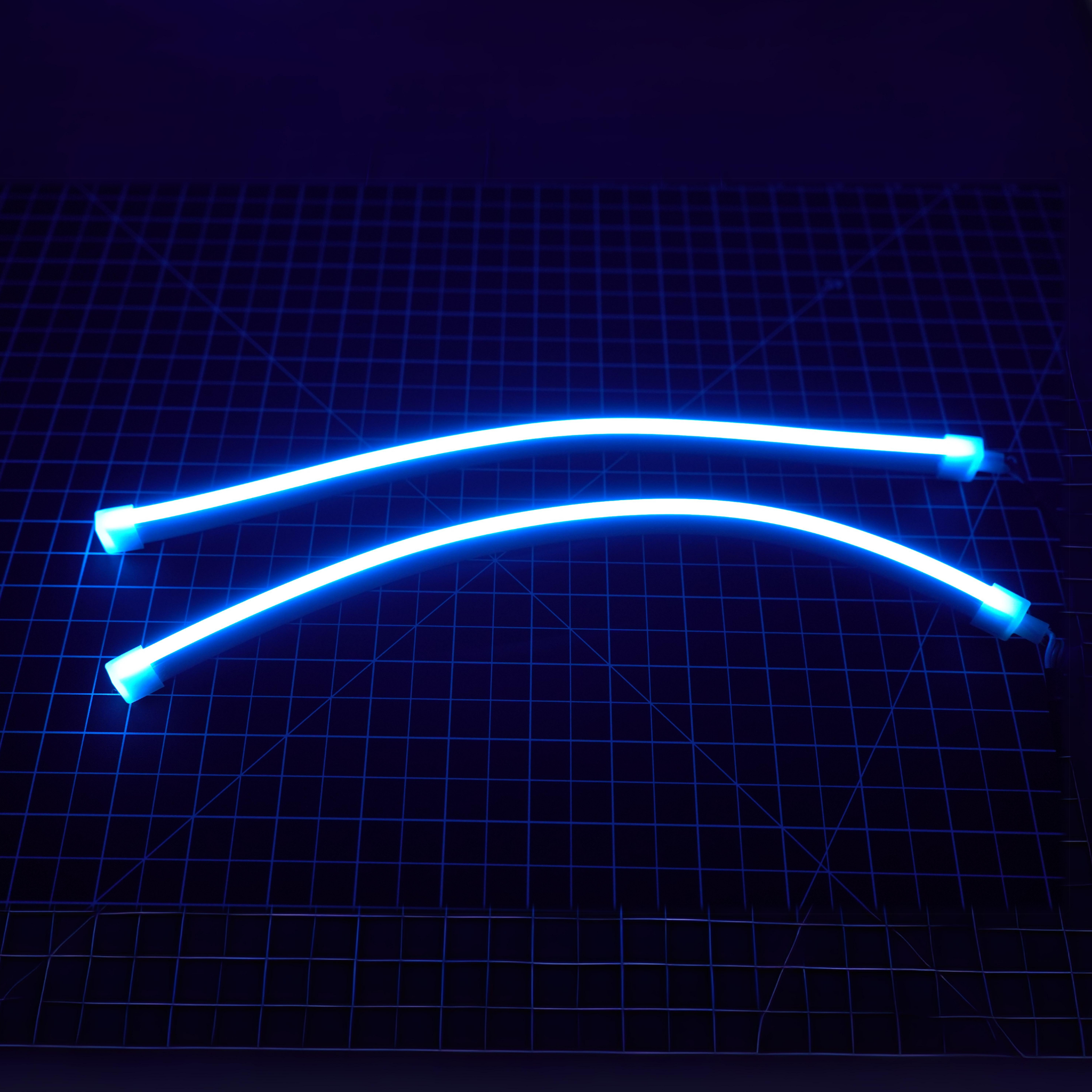 Universal Side Emitting Flexible DRL Diffused Strips | Multicolor – Custom Multicolor LED Lighting by RGB Halo Kits