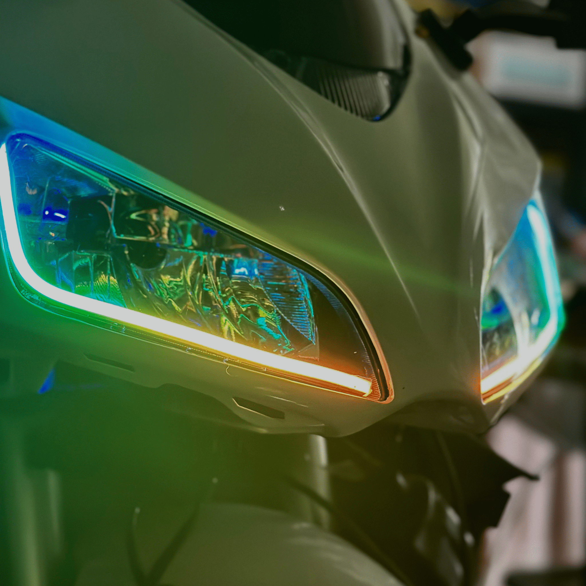 Universal Side Emitting Flexible DRL Diffused Strips | Multicolor – Custom Multicolor LED Lighting by RGB Halo Kits