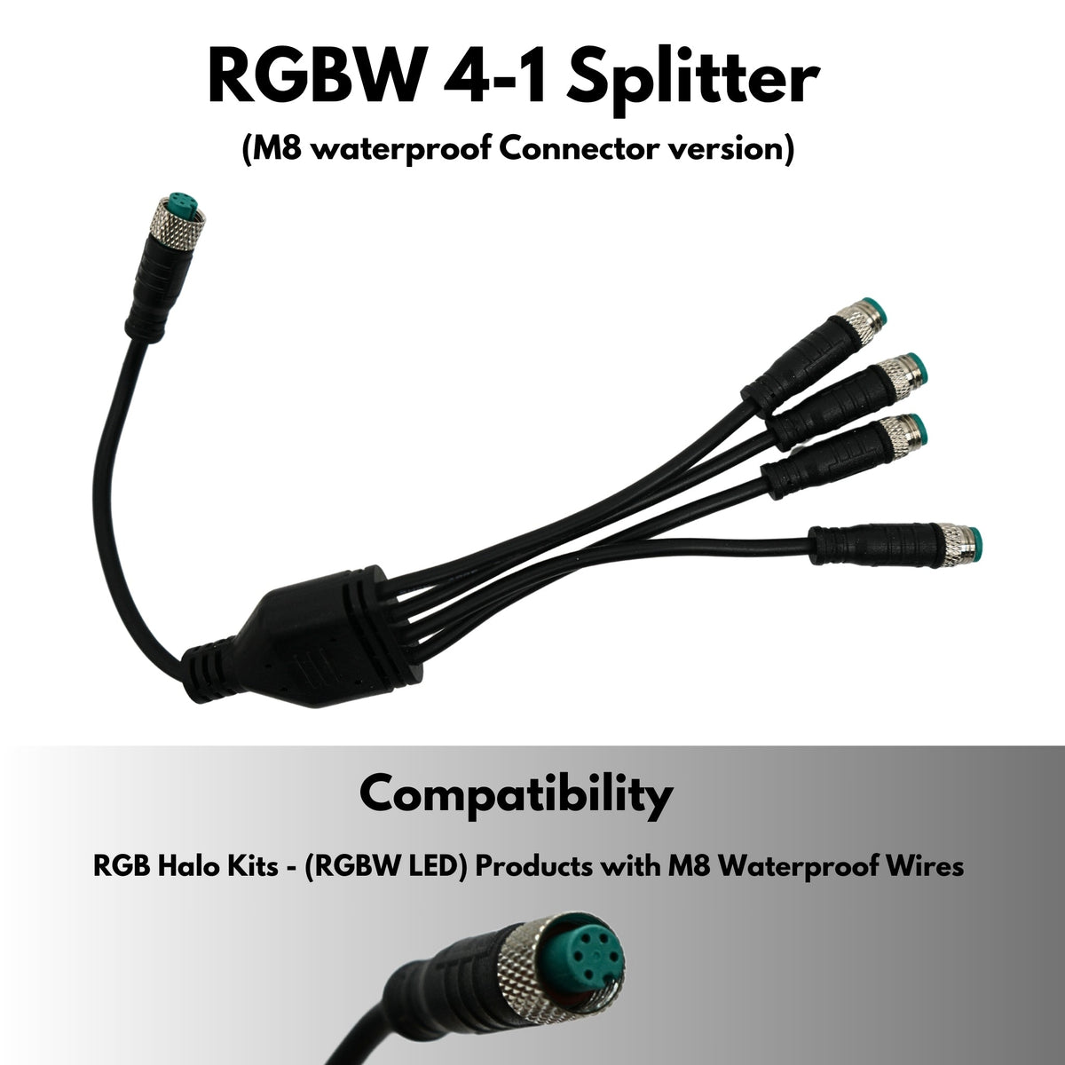 Wire Splitters (increase outputs on controller) – Custom Multicolor LED Lighting by RGB Halo Kits