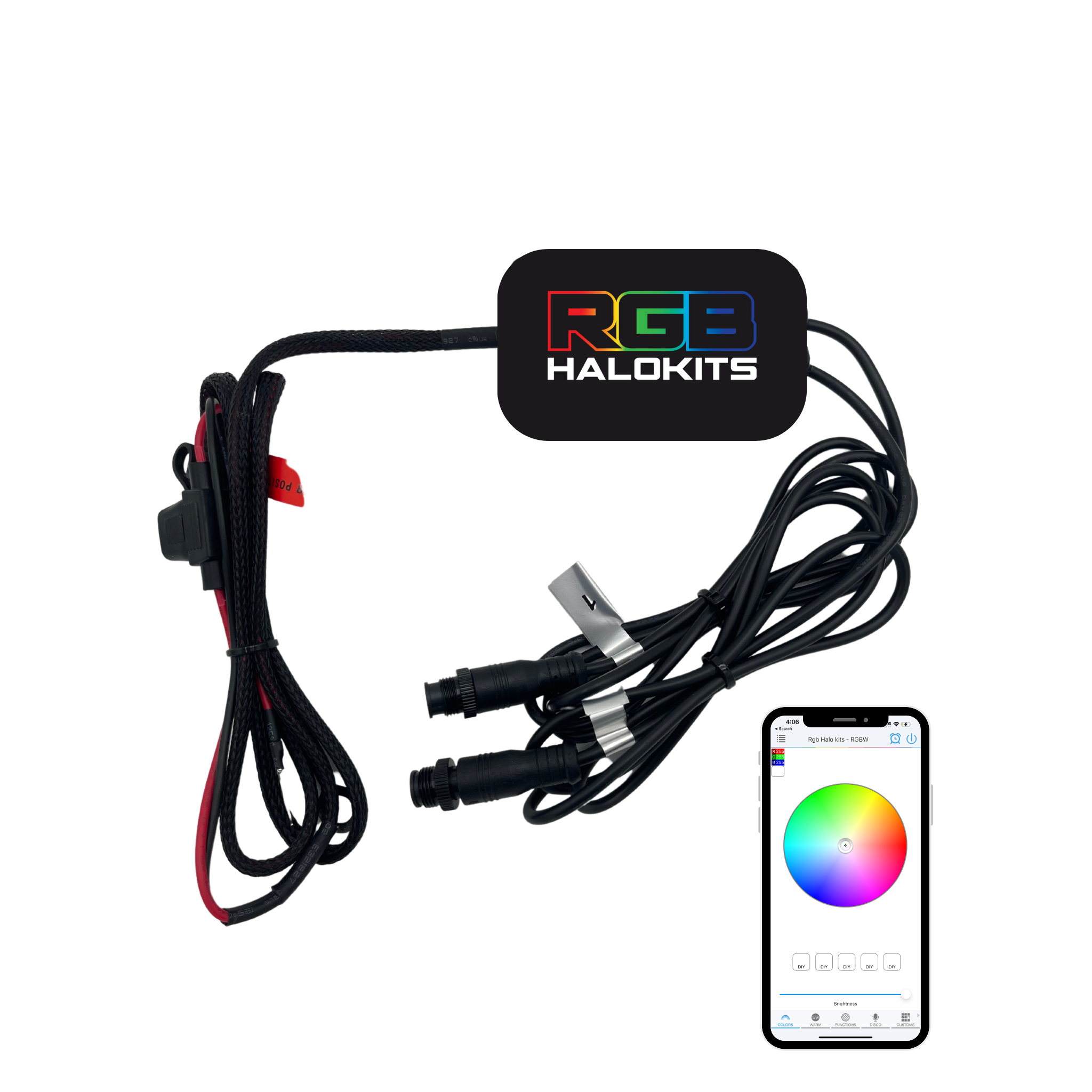 Add Bluetooth Controller to my Previous Order - RGB Halo Kits Multicolor Flow Series Color Chasing RGBWA LED headlight kit Colorshift Oracle Lighting Trendz OneUpLighting Morimoto theretrofitsource AutoLEDTech Diode Dynamics