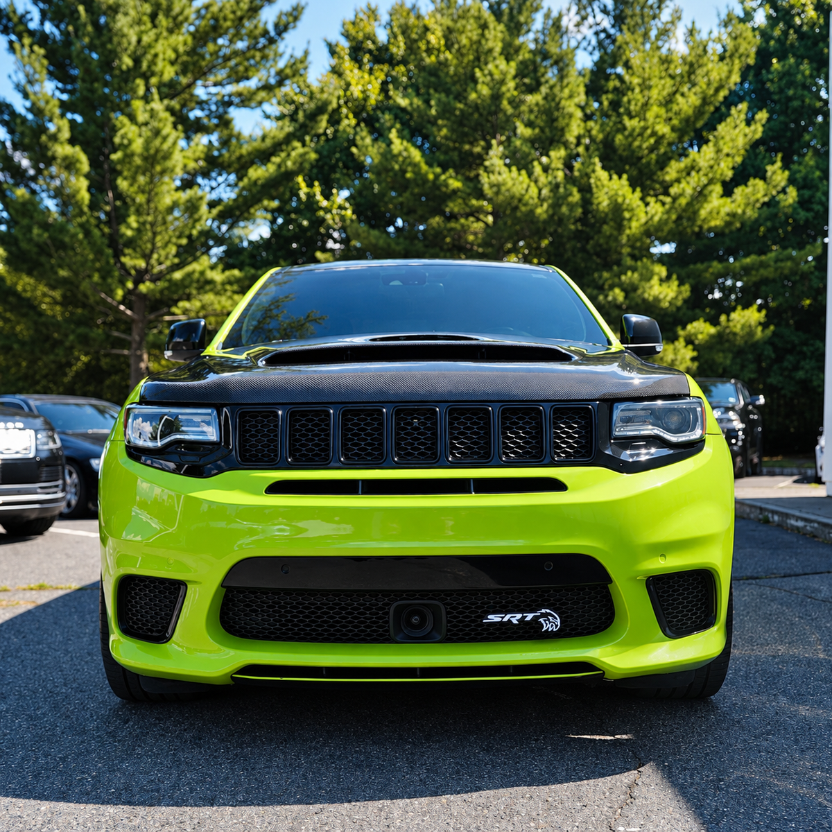 LED Emblem Badge: (Multicolor) – Compatible with Jeep Trackhawk