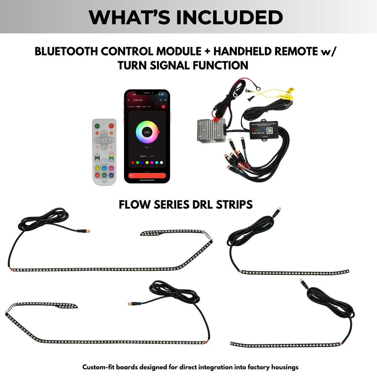 Kia K5 Flow Multicolor DRL Boards (2025-2026) – Custom Multicolor LED Lighting by RGB Halo Kits