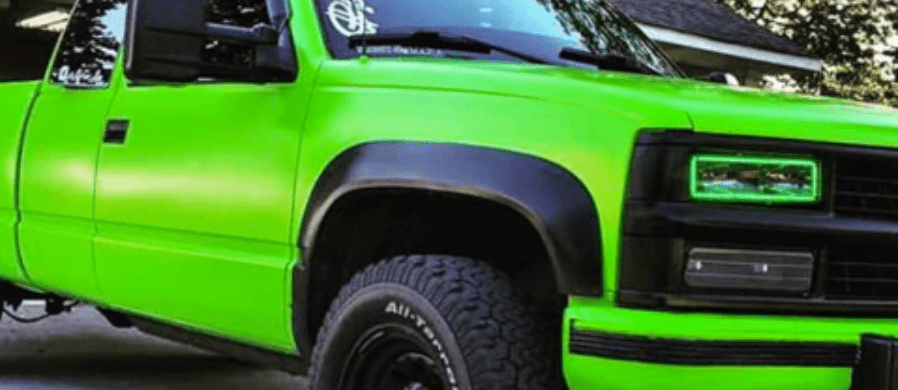 1989-1999 Chevrolet Silverado Multicolor Halo Kit (Upper Halos Only) - RGB Halo Kits Multicolor Flow Series Color Chasing RGBWA LED headlight kit Colorshift Oracle Lighting Trendz OneUpLighting Morimoto theretrofitsource AutoLEDTech Diode Dynamics