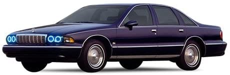 1991-1996 Chevrolet Caprice Multicolor Halo Kit - RGB Halo Kits Multicolor Flow Series Color Chasing RGBWA LED headlight kit Colorshift Oracle Lighting Trendz OneUpLighting Morimoto theretrofitsource AutoLEDTech Diode Dynamics