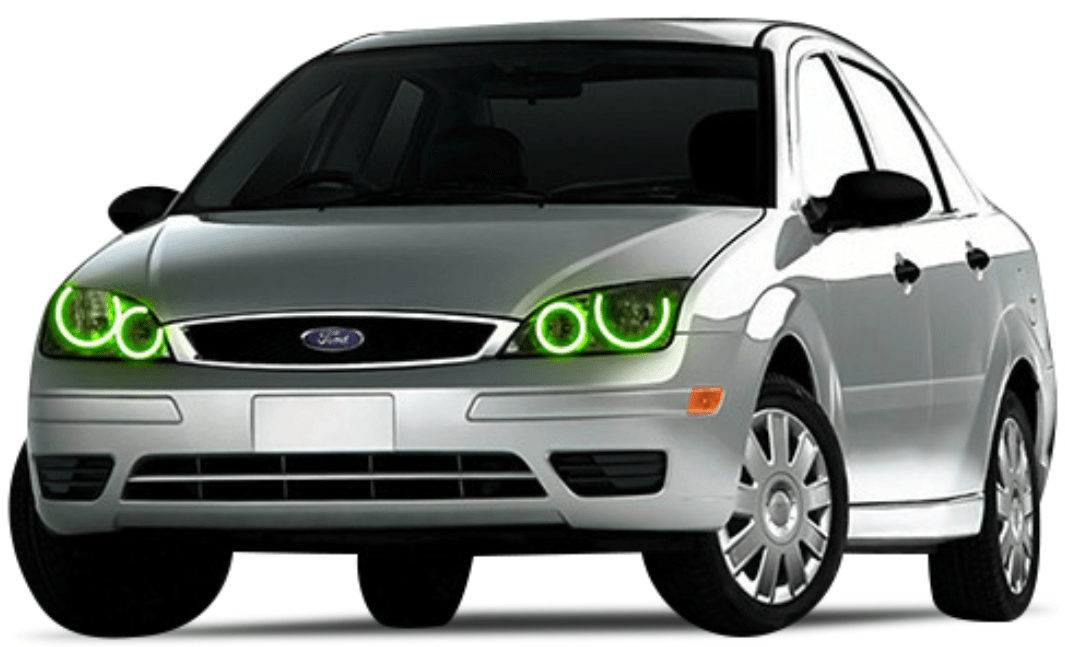 2005-2007 Ford 500 Multicolor Halo Kit - RGB Halo Kits Multicolor Flow Series Color Chasing RGBWA LED headlight kit Colorshift Oracle Lighting Trendz OneUpLighting Morimoto theretrofitsource AutoLEDTech Diode Dynamics