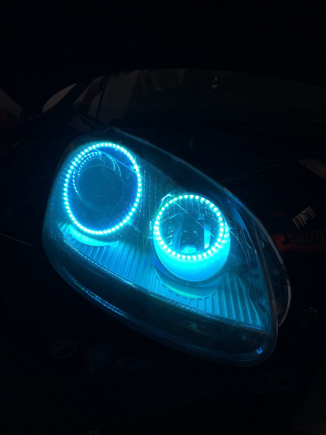 RGB Halo Kits Halo Kits 2005-2010 Volkswagen Jetta/GTI Headlight Multicolor Halo Kit
