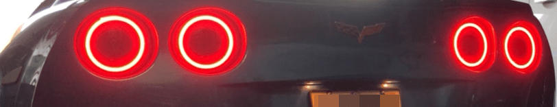 2005-2013 Chevrolet C6 Corvette Tail Light Multicolor Halo Kit - RGB Halo Kits Multicolor Flow Series Color Chasing RGBWA LED headlight kit Colorshift Oracle Lighting Trendz OneUpLighting Morimoto theretrofitsource AutoLEDTech Diode Dynamics