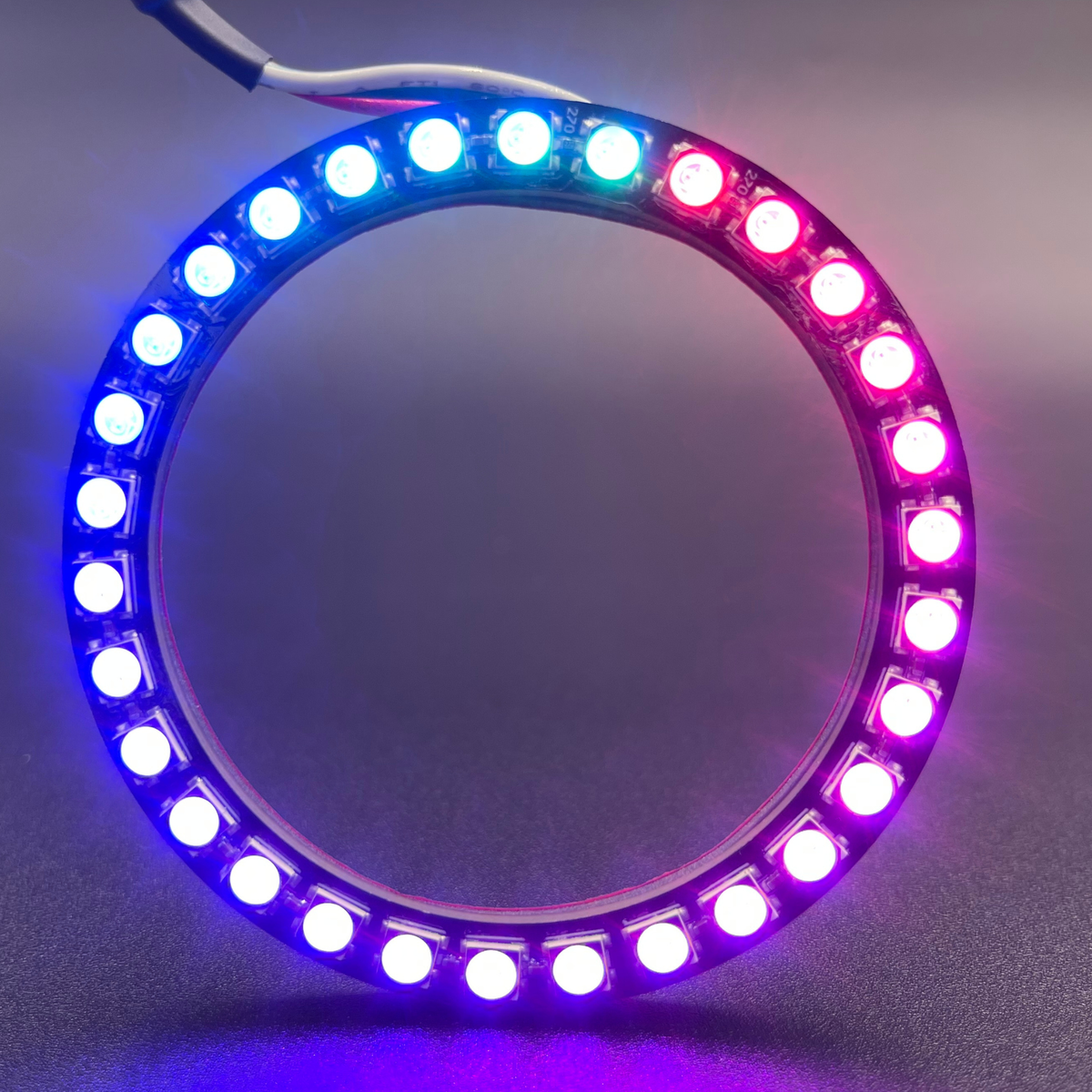 2008-2010 Jaguar XF Multicolor Halo Kit - RGB Halo Kits Multicolor Flow Series Color Chasing RGBWA LED headlight kit Colorshift Oracle Lighting Trendz OneUpLighting Morimoto theretrofitsource AutoLEDTech Diode Dynamics