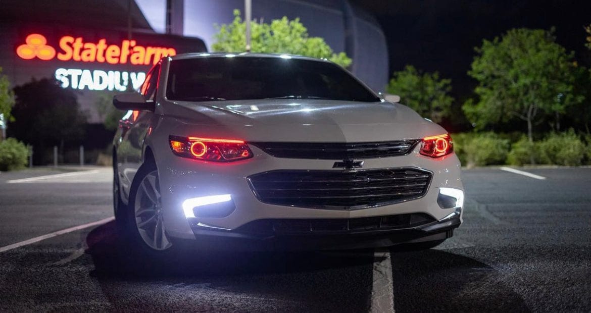 Chevy malibu deals custom headlights