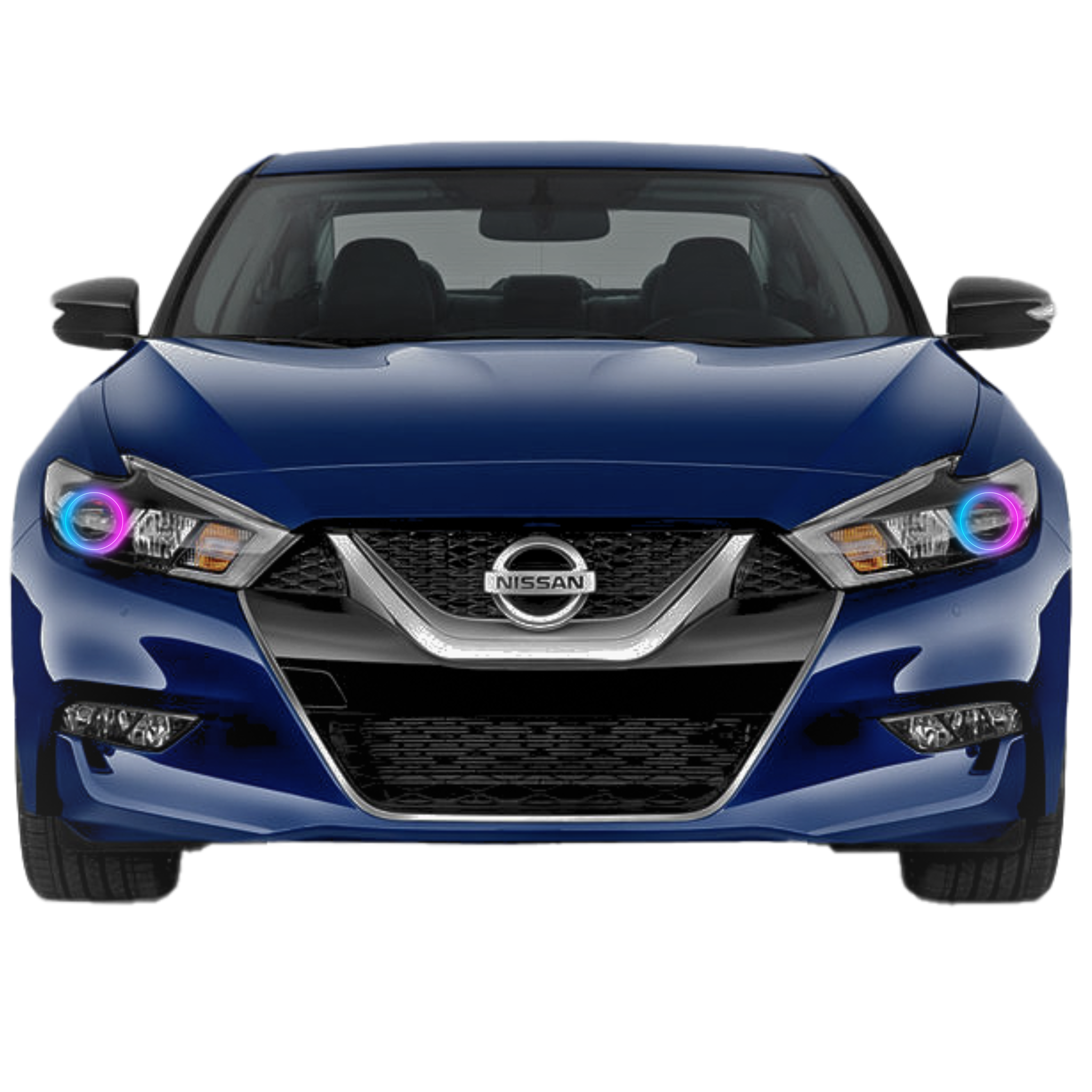 2015-2017 Nissan Maxima Multicolor Halo Kit - RGB Halo Kits Multicolor Flow Series Color Chasing RGBWA LED headlight kit Oracle Lighting Trendz OneUpLighting Morimoto theretrofitsource AutoLEDTech Diode Dynamics