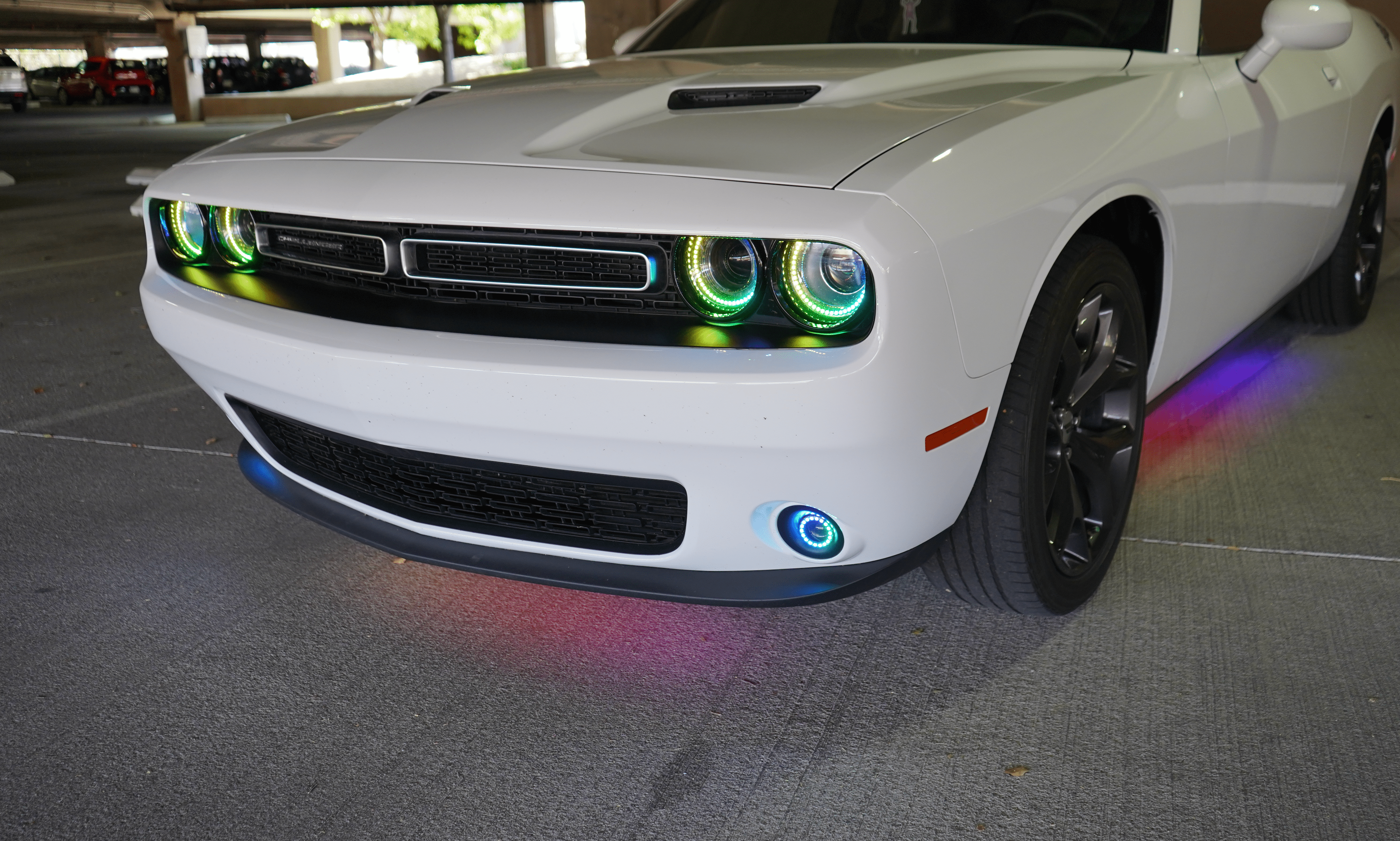 RGB Halo Kits Halo Kits 2015-2022 Dodge Challenger Headlight Halo Kit