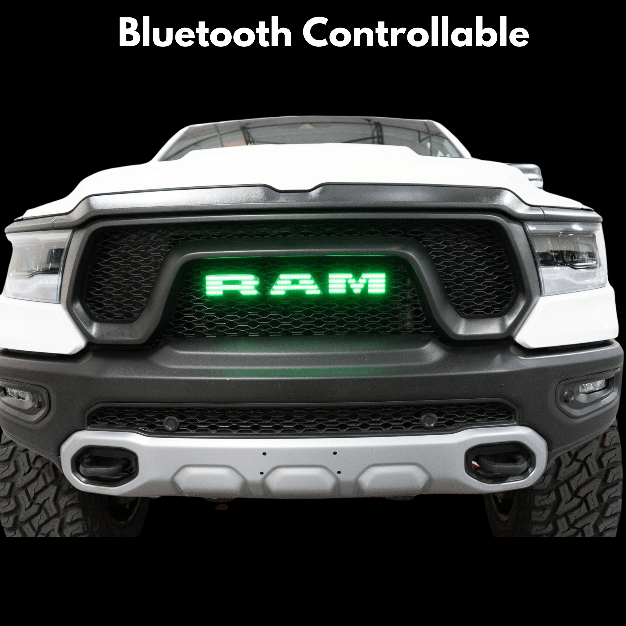 2019-2023 Ram Multicolor Illuminated LED Emblem 2.0 - RGB Halo Kits Multicolor Flow Series Color Chasing RGBWA LED headlight kit Oracle Lighting Trendz OneUpLighting Morimoto theretrofitsource AutoLEDTech Diode Dynamics