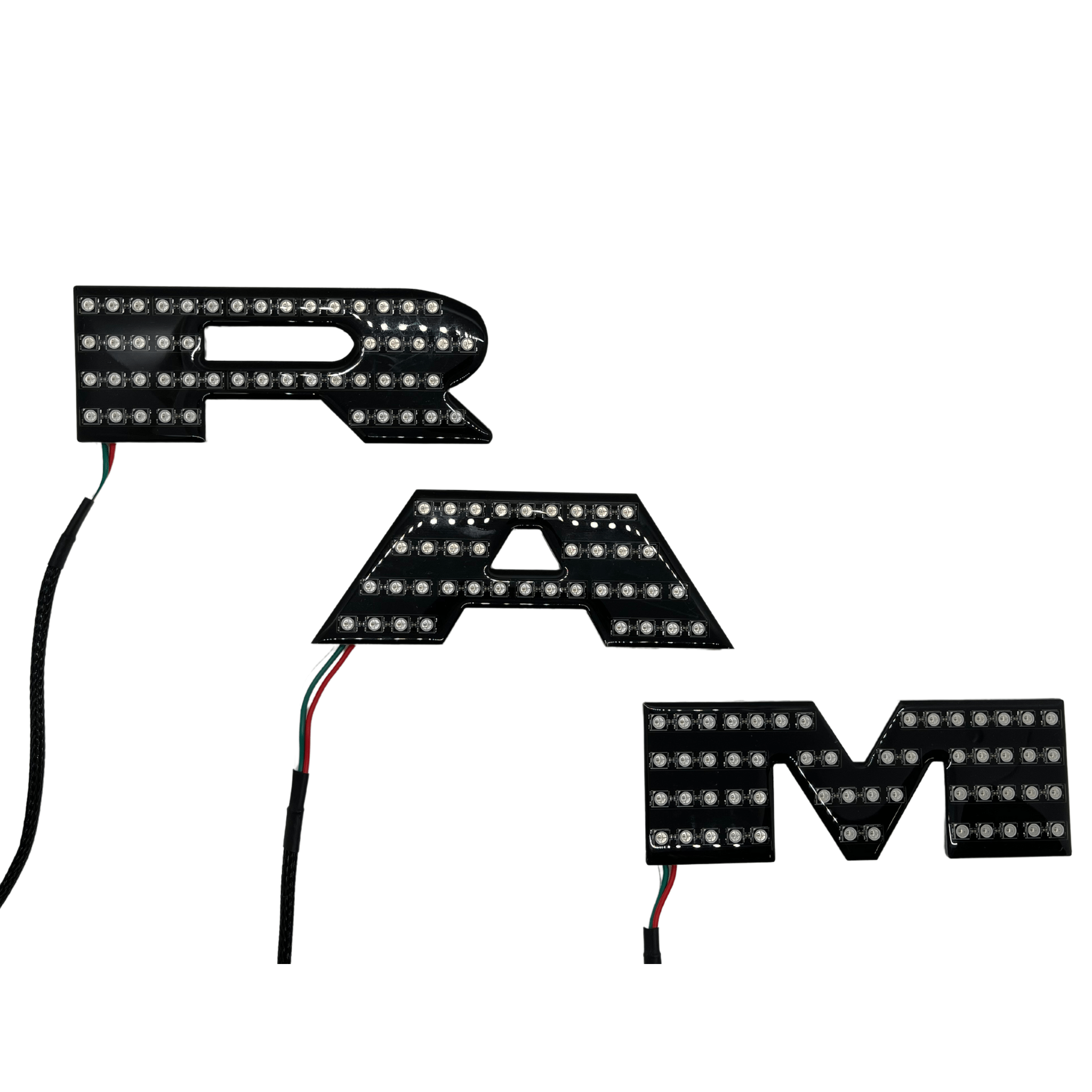2019-2023 Ram Multicolor Illuminated LED Emblem 2.0 - RGB Halo Kits Multicolor Flow Series Color Chasing RGBWA LED headlight kit Oracle Lighting Trendz OneUpLighting Morimoto theretrofitsource AutoLEDTech Diode Dynamics