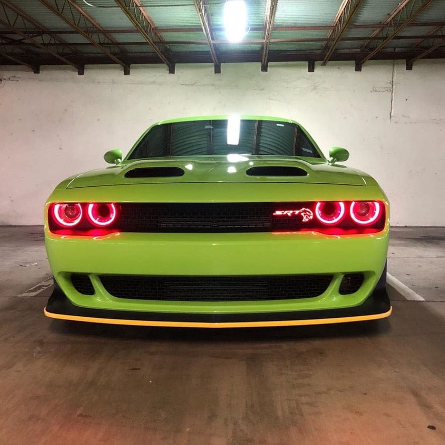 RGB Halo Kits Pre-Built Headlights 2015-2023 Dodge Challenger Pre-Built Headlights