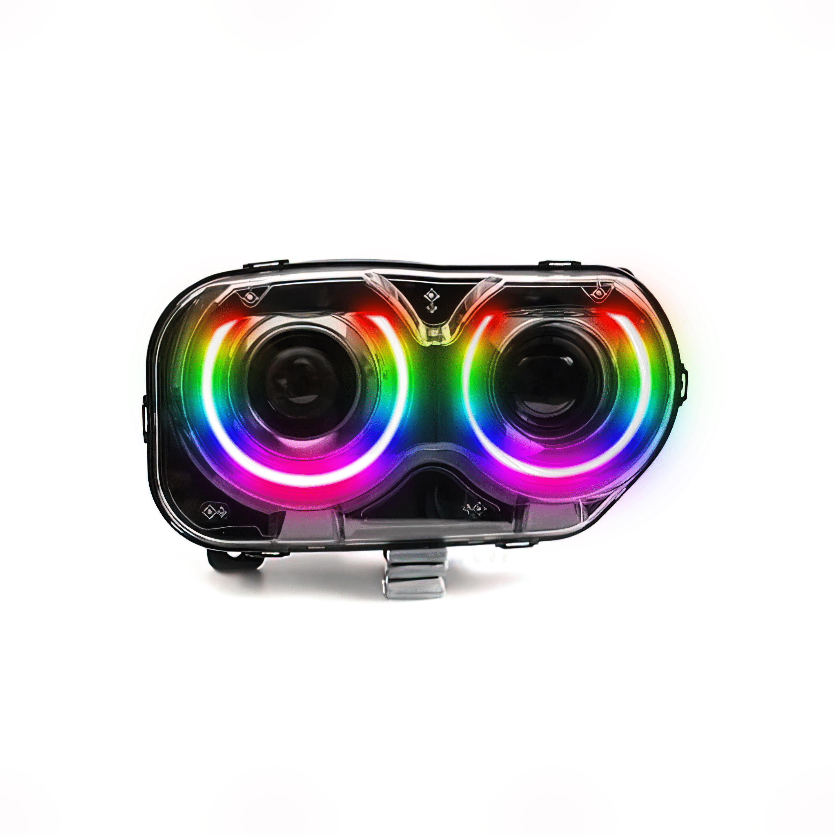 RGB Halo Kits Pre-Built Headlights 2015-2023 Dodge Challenger Pre-Built Headlights
