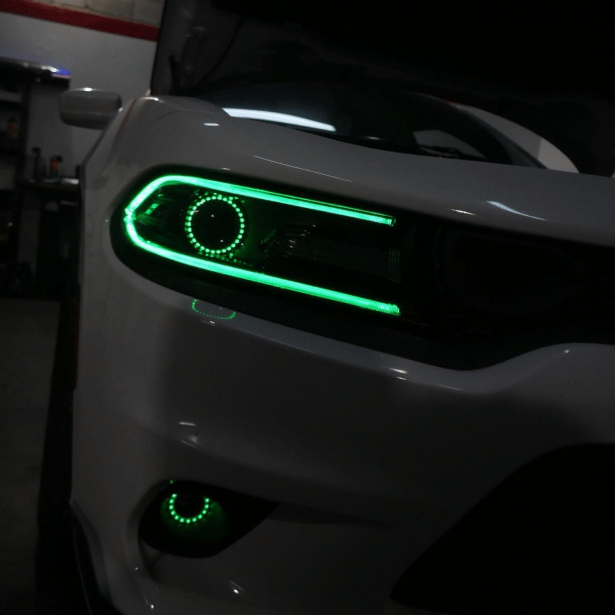 RGB Halo Kits Pre-Built Headlights 2015-2023 Dodge Charger Pre-Built Headlights