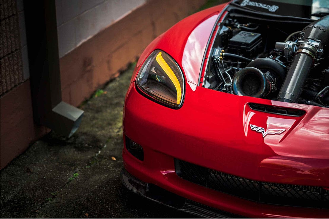 theretrofitsource Prebuilt Headlights CHEVROLET CORVETTE (05-13): GTR CARBIDE LED HEADLIGHTS
