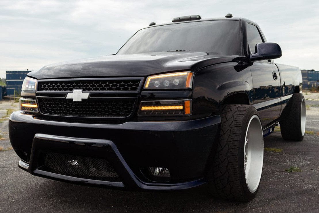 theretrofitsource Prebuilt Headlights CHEVY SILVERADO (03-06): ALPHAREX NOVA HEADLIGHTS