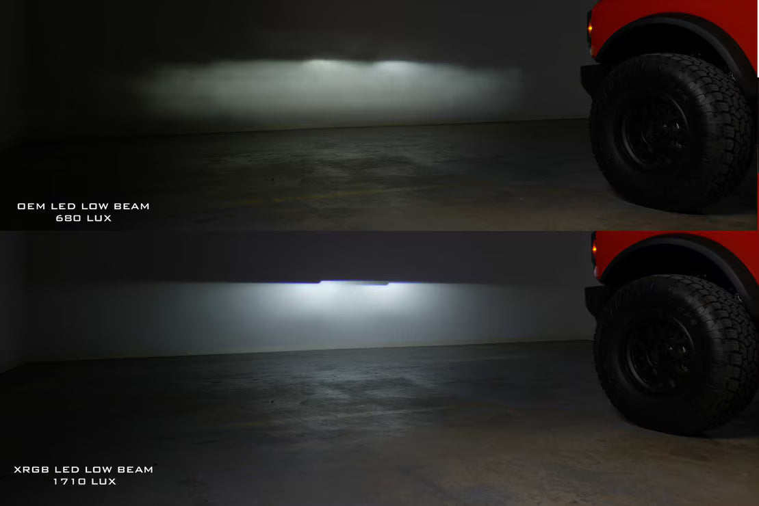 Ford Bronco: Multicolor RGB Morimoto Headlights (2021-2024) – Custom Multicolor LED Lighting by RGB Halo Kits