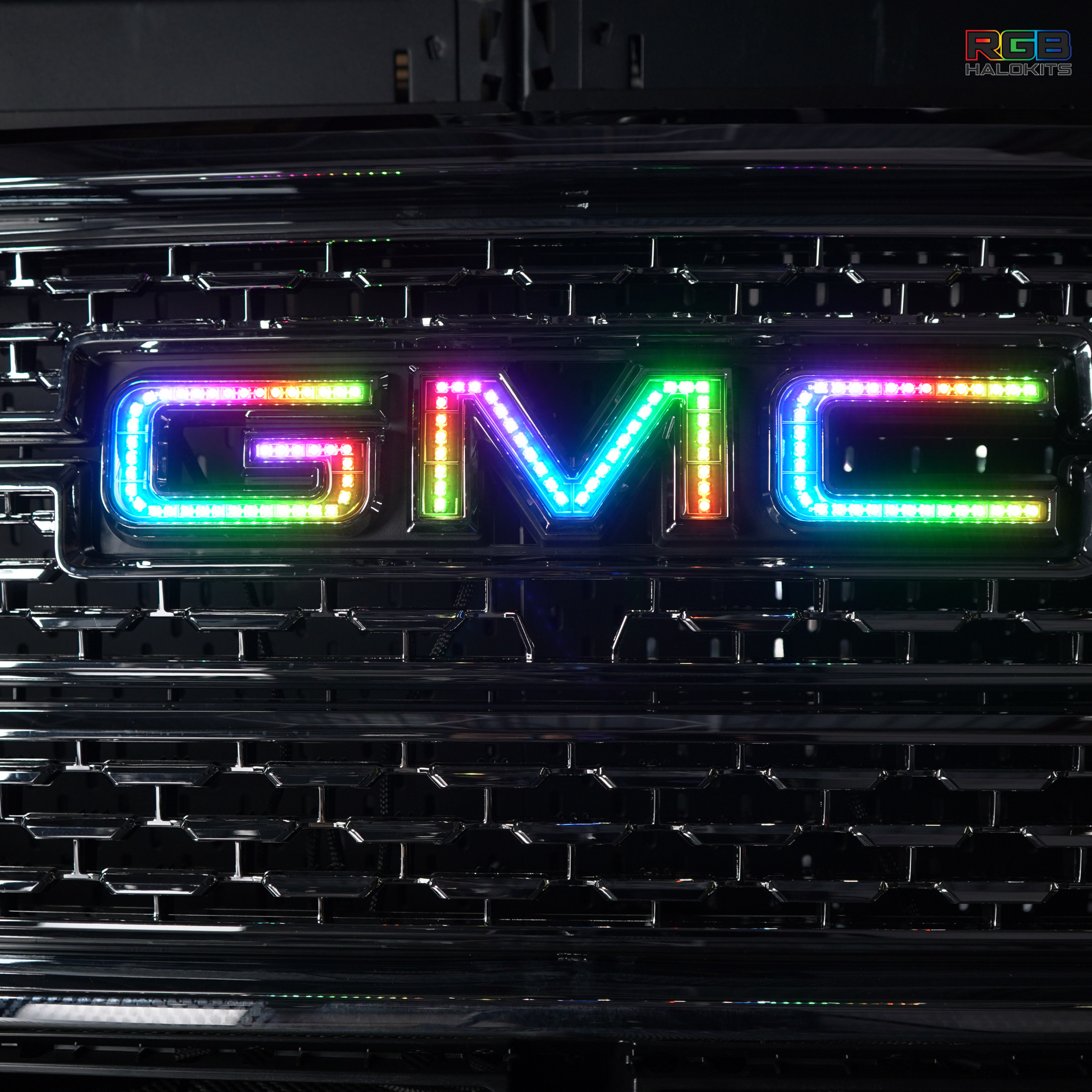 GMC LED Emblem: Multicolor (1999-2024)