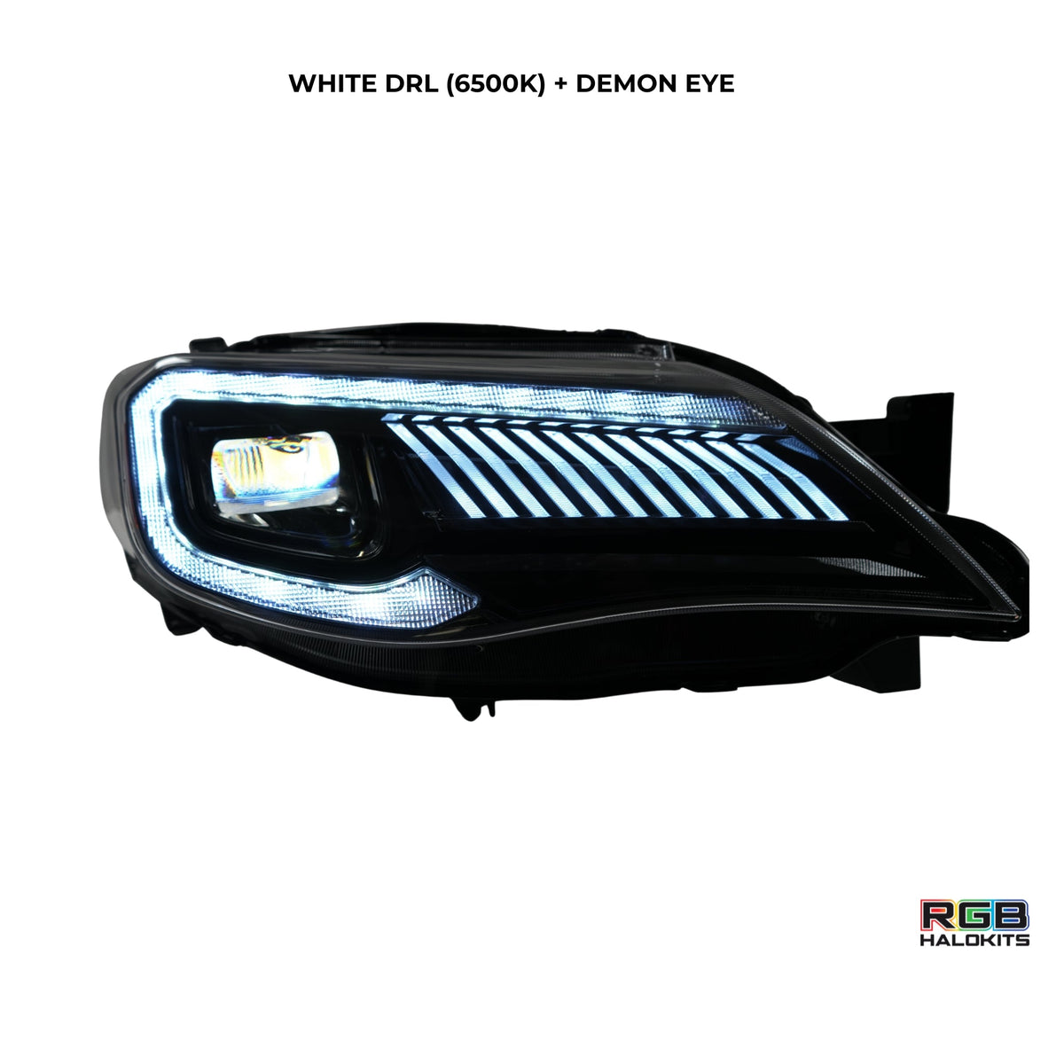 Subaru Impreza WRX/STI: Multicolor Flow Series Headlights (2008-2014) + Demon Eyes | XB Morimoto – Custom Multicolor LED Lighting by RGB Halo Kits
