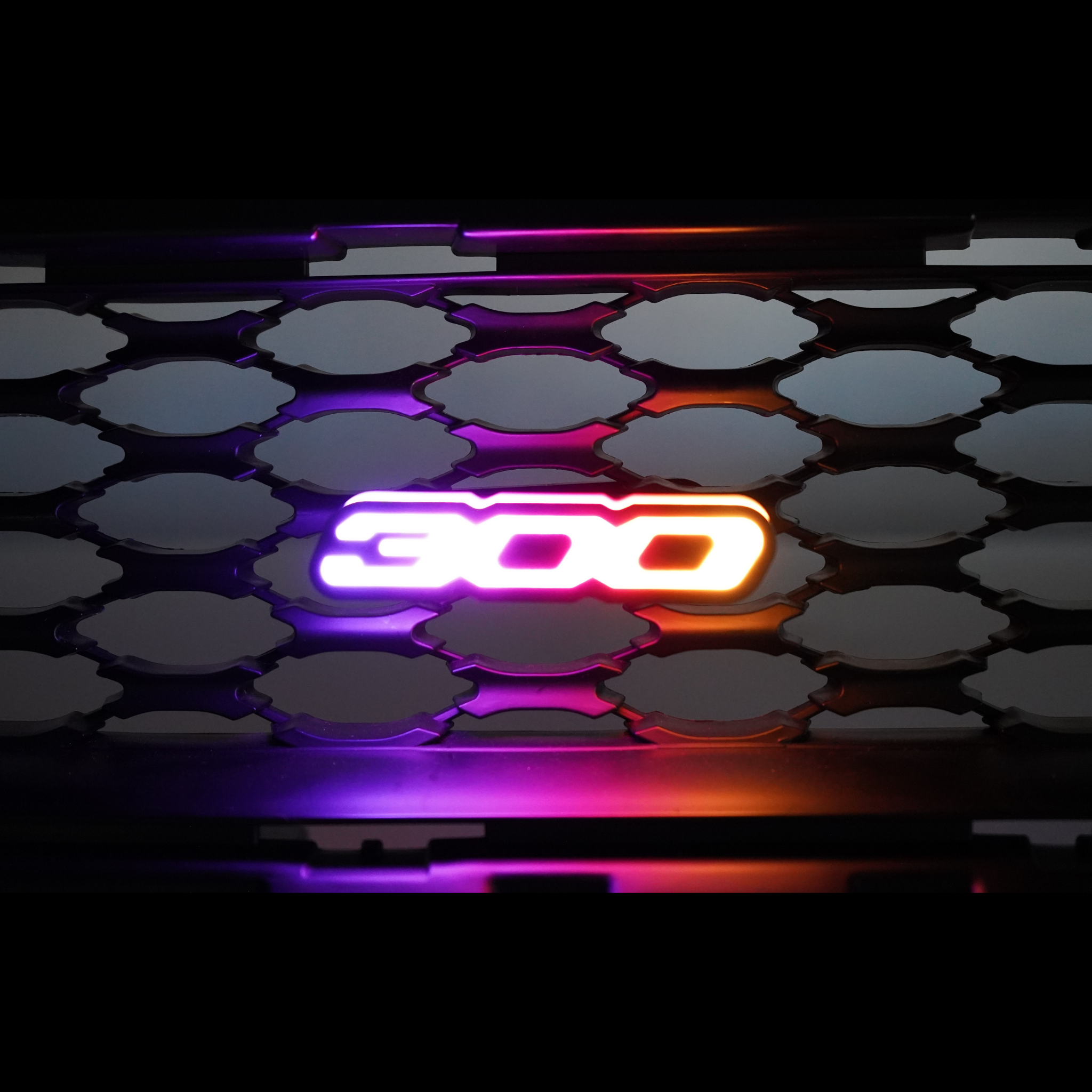 300 LED Emblem Badge: (Multicolor)