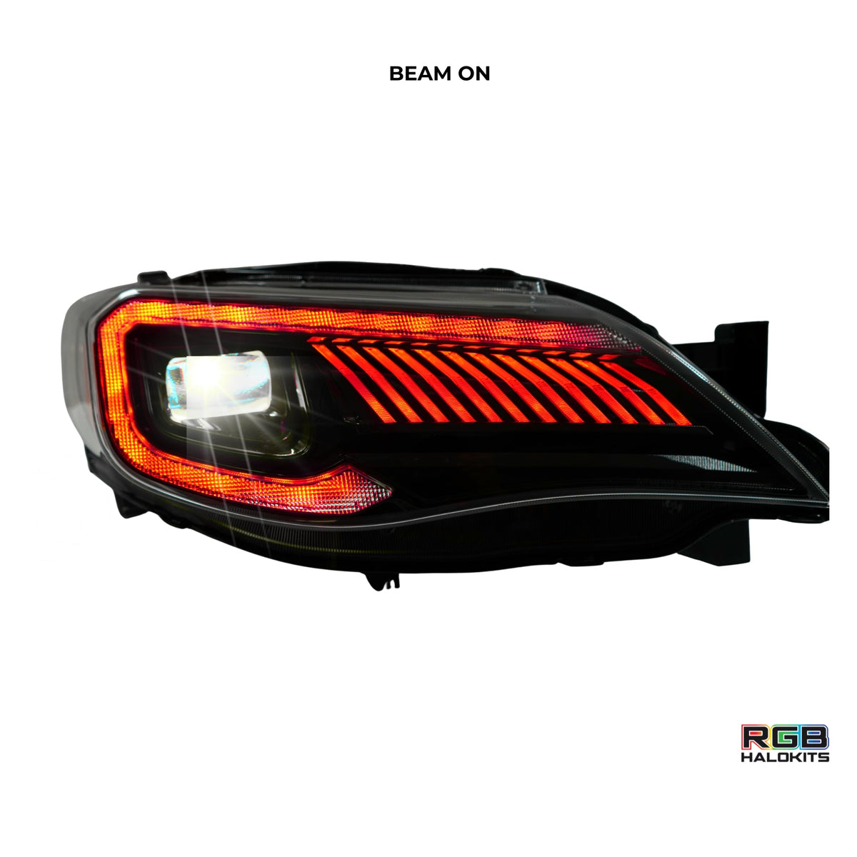 Subaru Impreza WRX/STI: Multicolor Flow Series Headlights (2008-2014) + Demon Eyes | XB Morimoto – Custom Multicolor LED Lighting by RGB Halo Kits