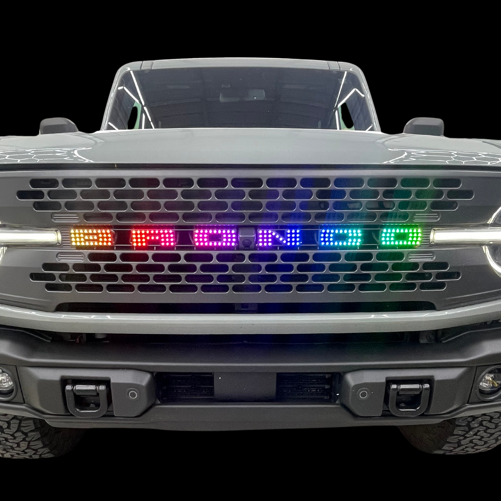 Bronco LED Emblem: (Multicolor)