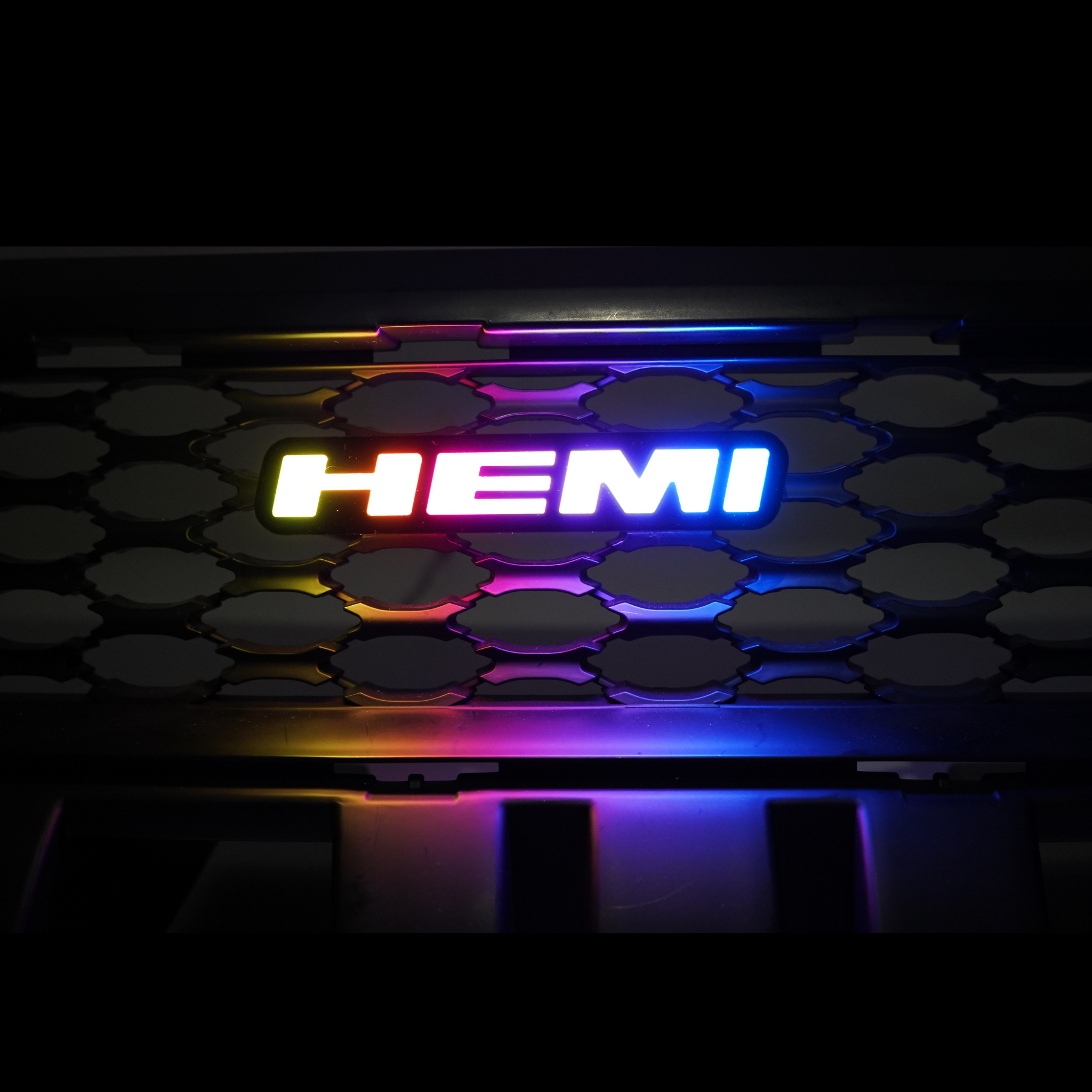 Hemi LED Badge: (Multicolor)