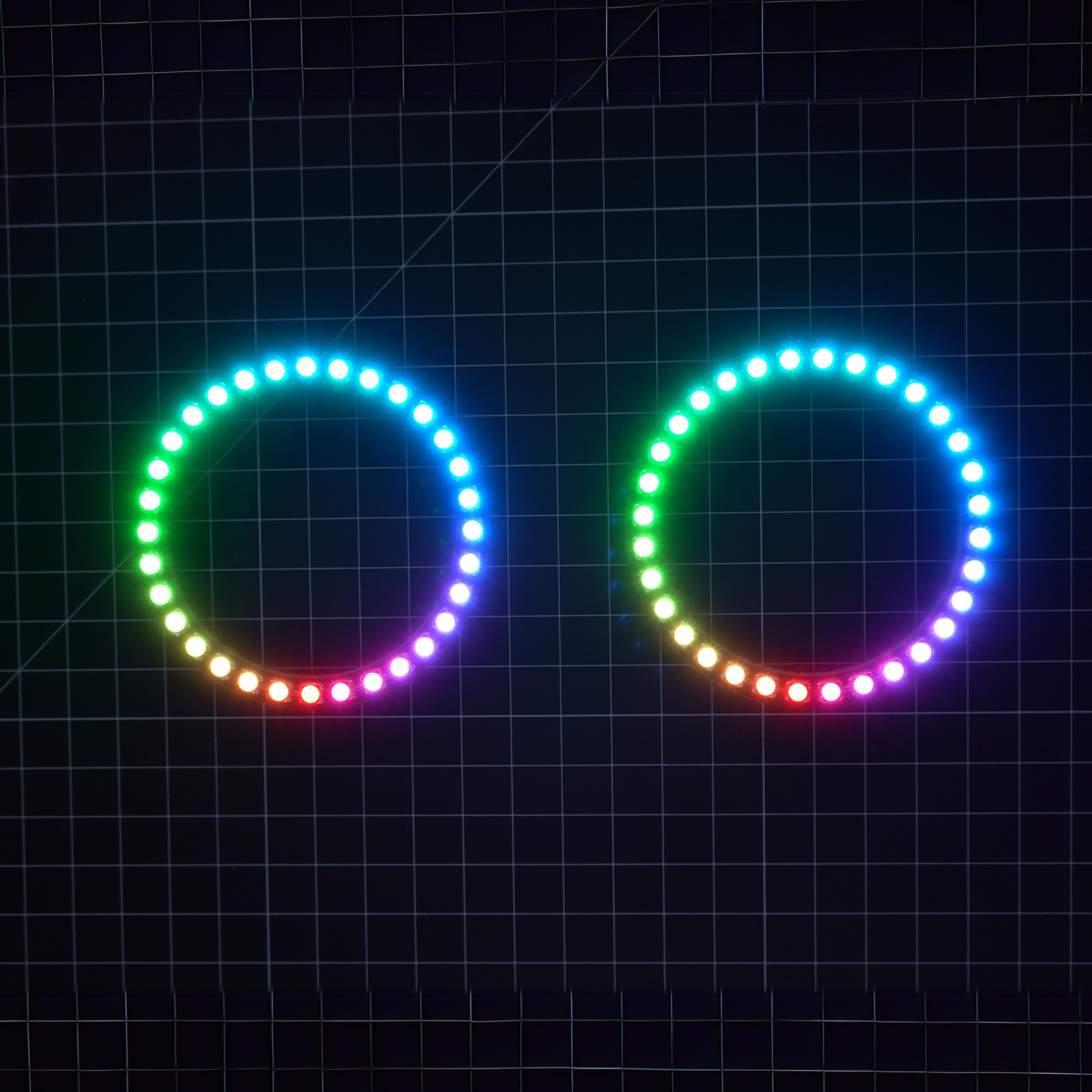 Multicolor LED Halo Rings | choose size