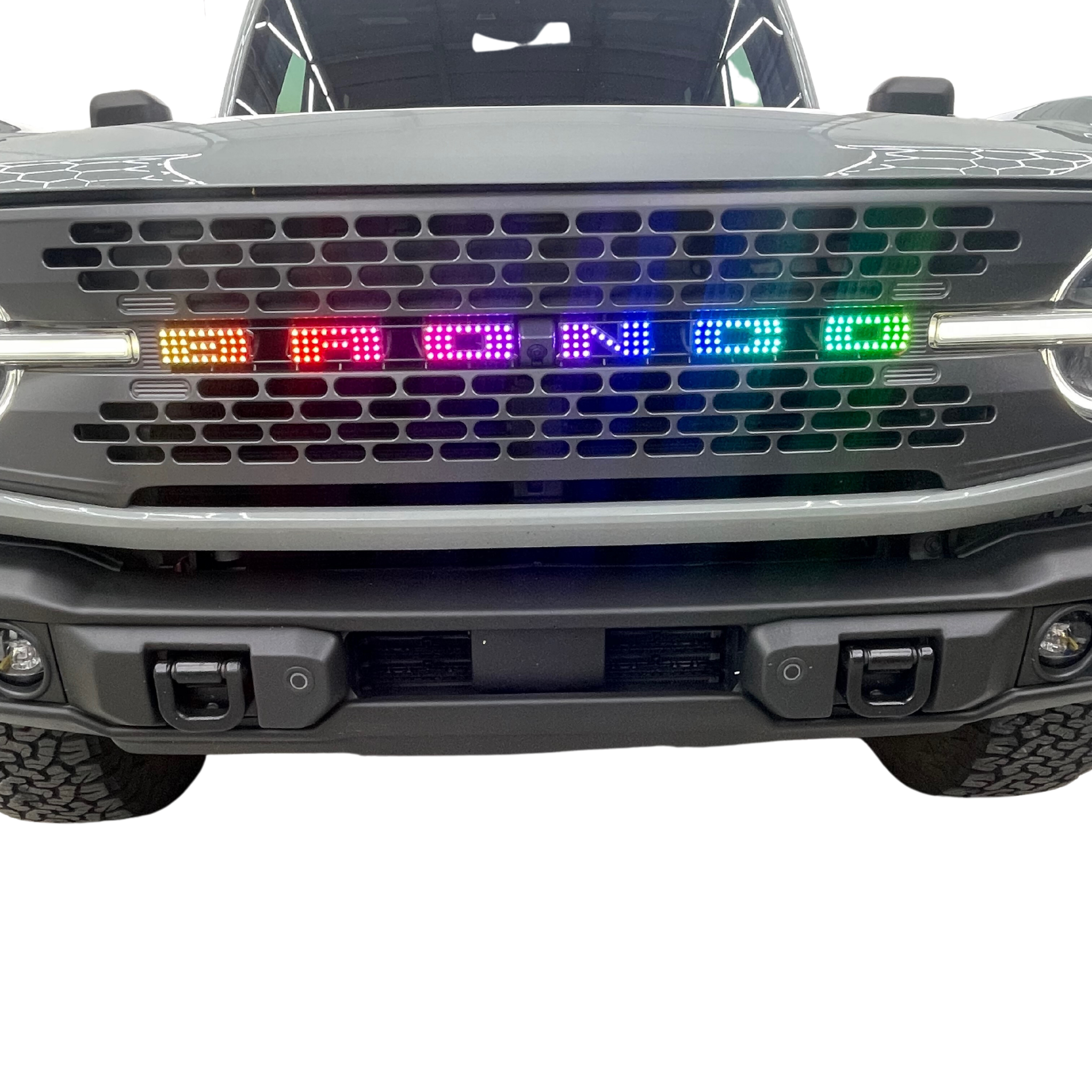 Bronco LED Emblem: (Multicolor)