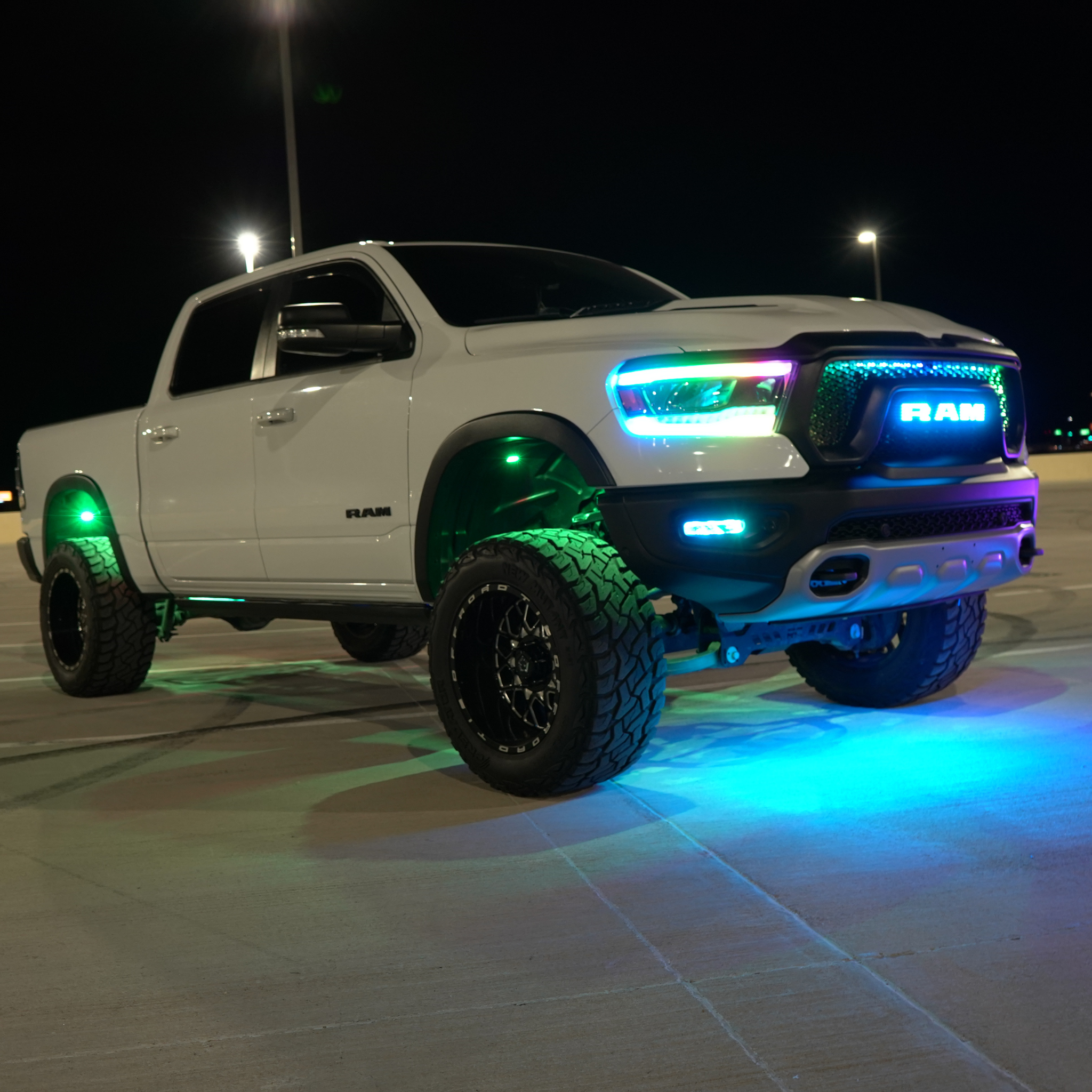 Ram LED Emblem: Multicolor (2019-2024)