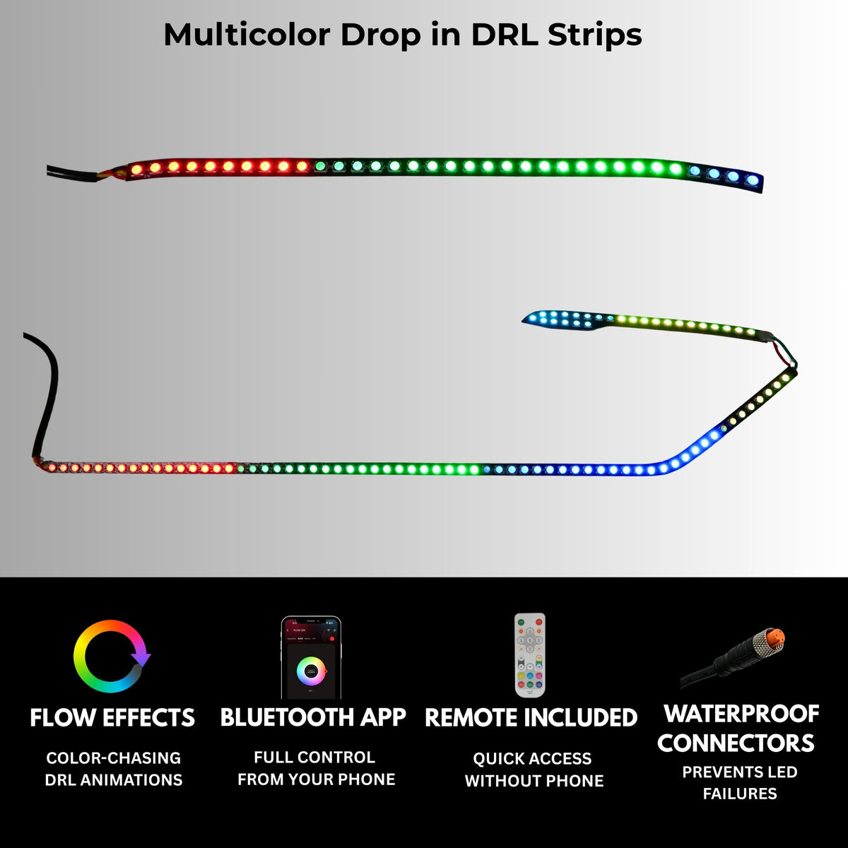 Kia K5 Flow Multicolor DRL Boards (2025-2026) – Custom Multicolor LED Lighting by RGB Halo Kits