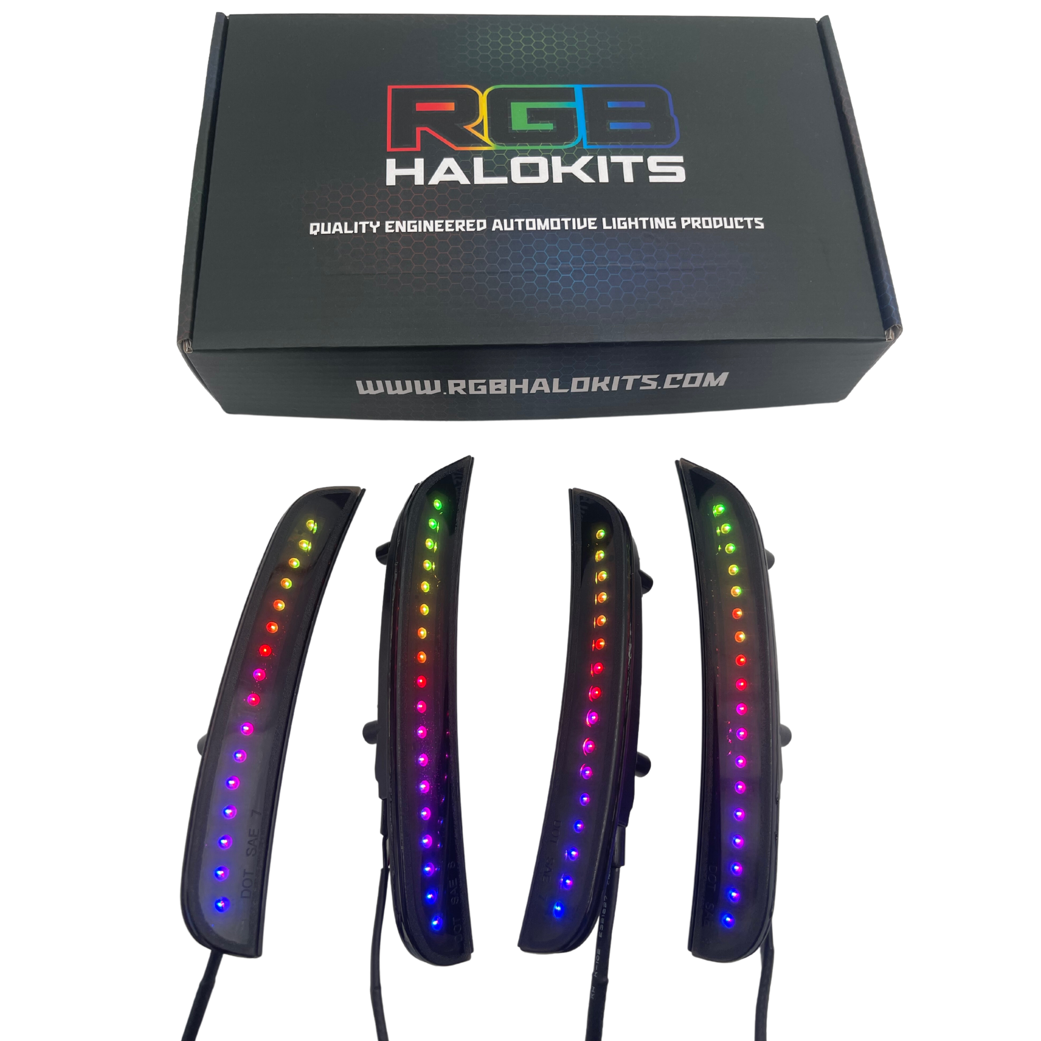 2015-2023 Dodge Charger Flow Series Side Marker M8 (Replacement) – Custom Multicolor LED Lighting by RGB Halo Kits